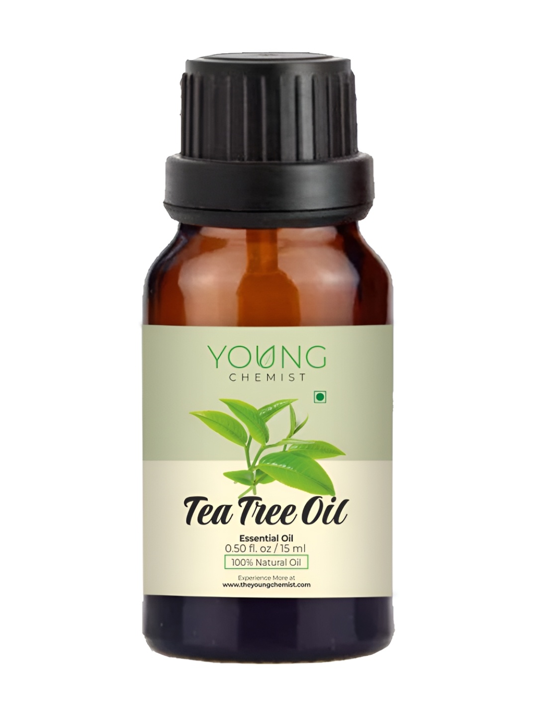 

YOUNG CHEMIST Tea Tree Essential Oil For Skin & Hair - 15 ml, Green