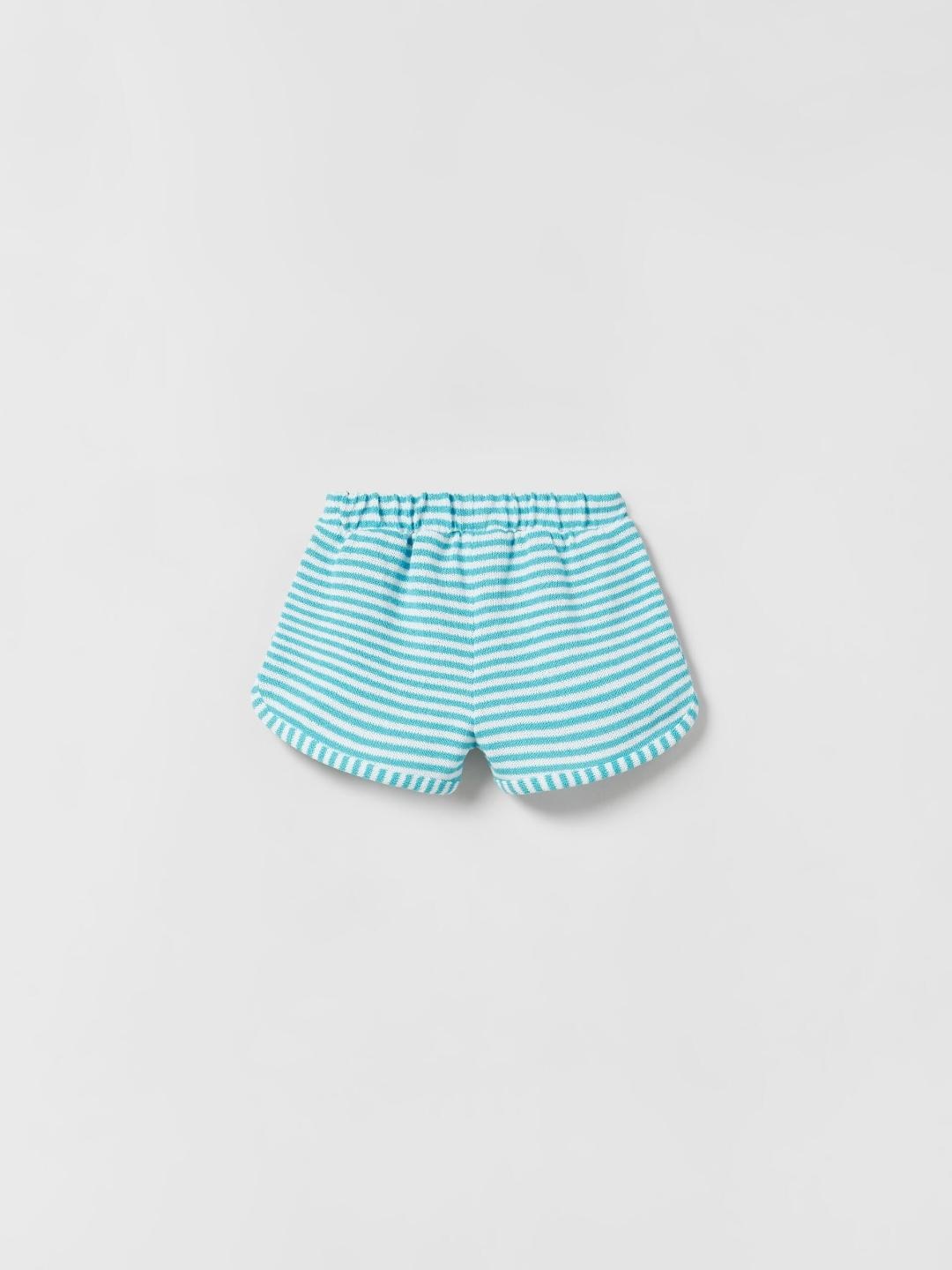 

ZARA Girls Turquoise Blue Shorts