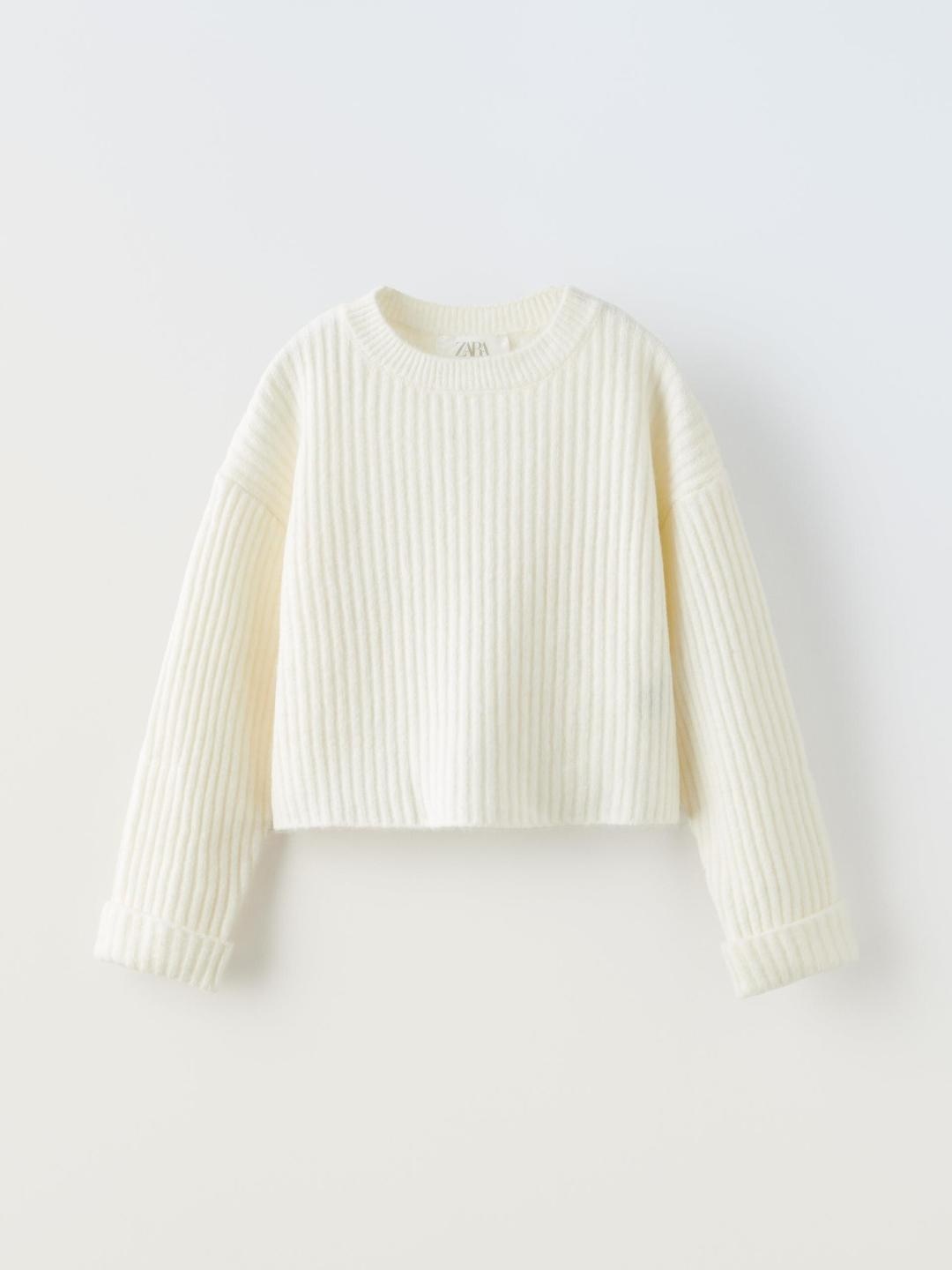 

ZARA Girls Beige Sweaters