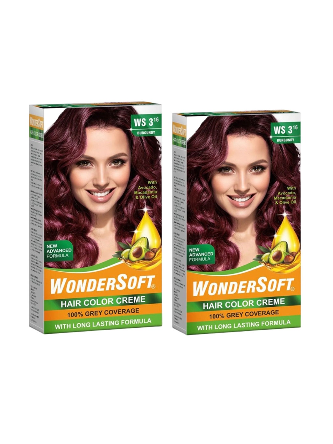 

WonderSoft Set Of 2 Hair Color Creme - Burgundy WS 3 16