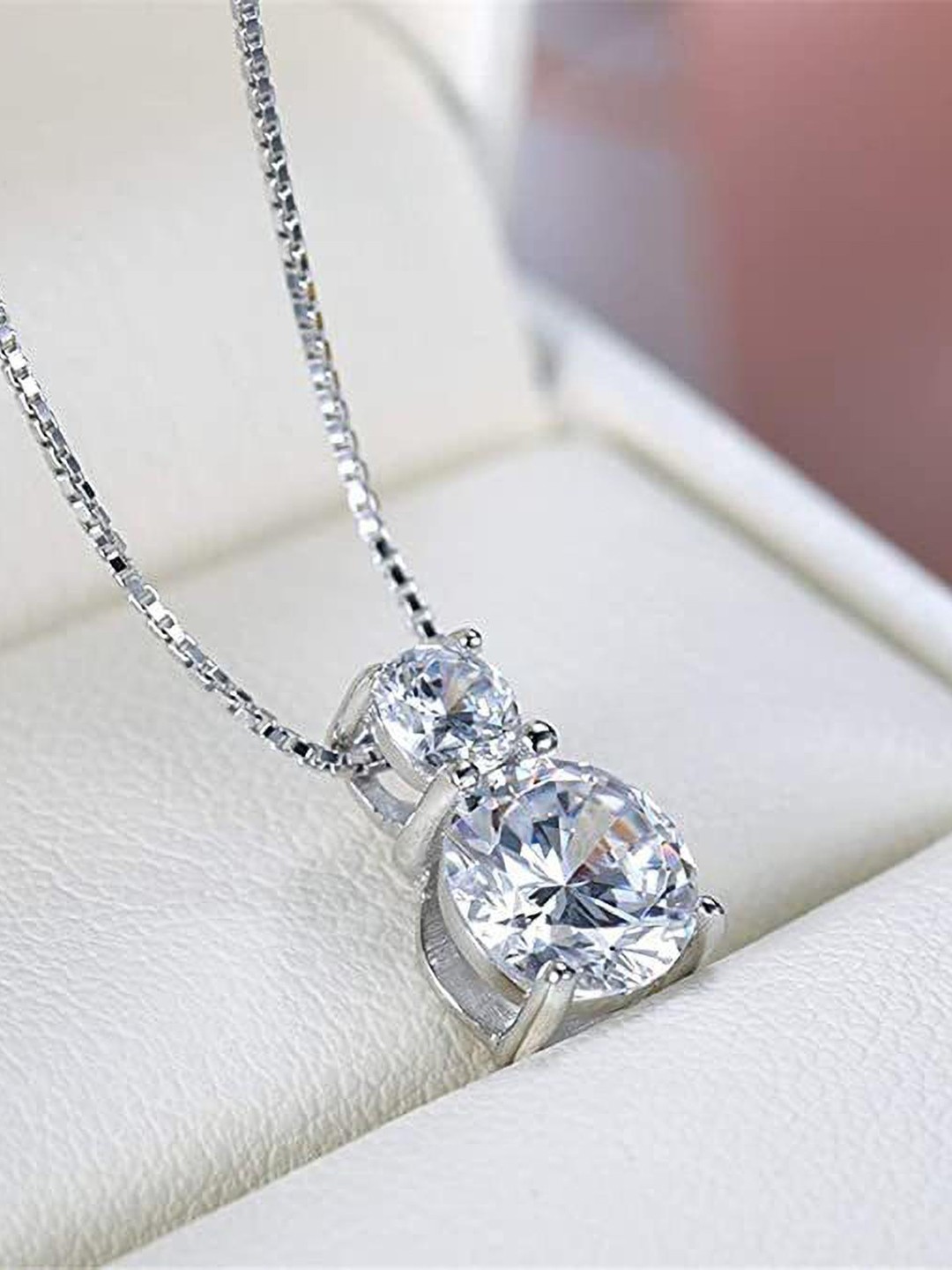

MYKI Silver-Plated Contemporary Pendants with Chains