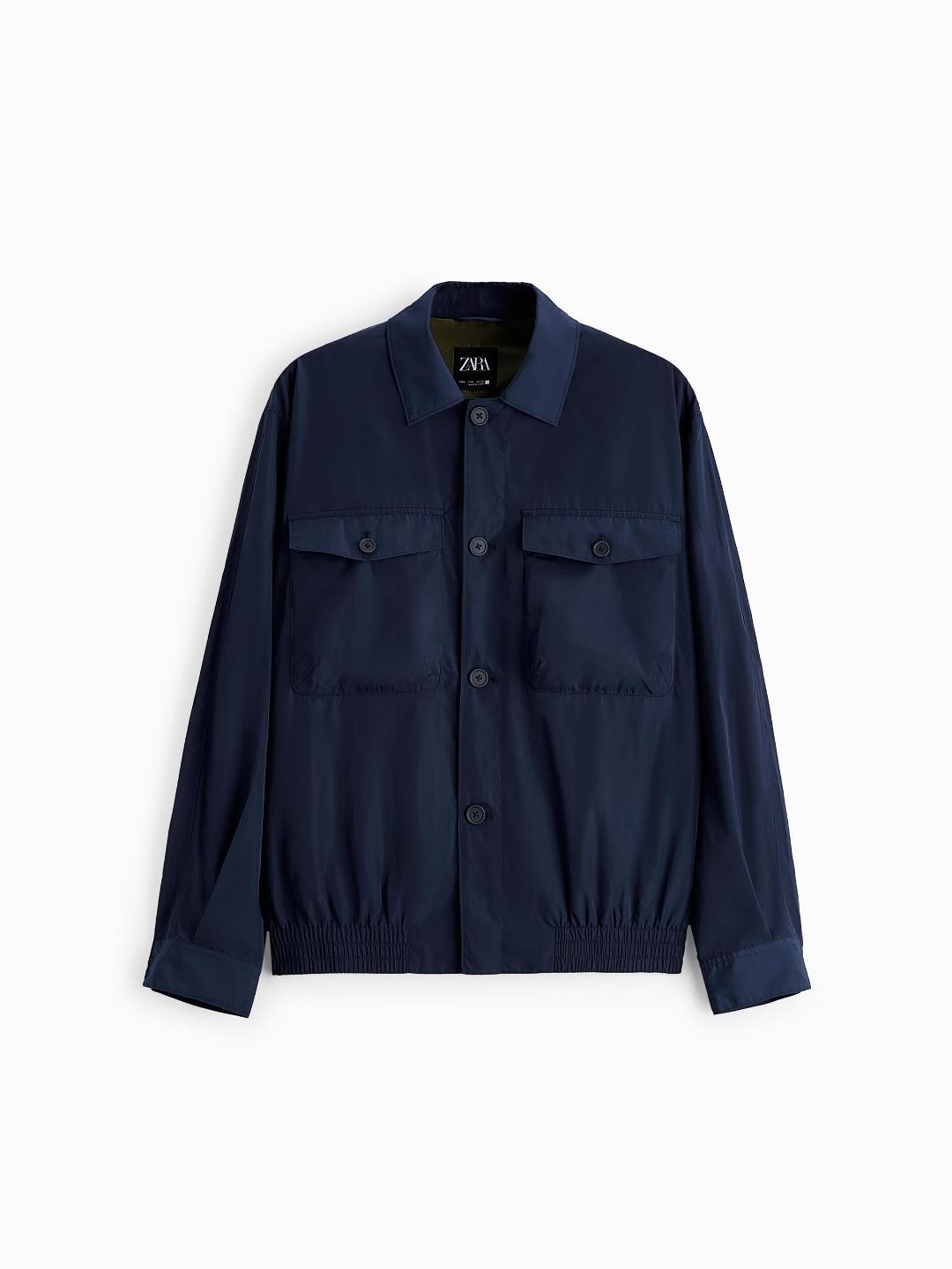 

ZARA Men Navy Blue Jackets
