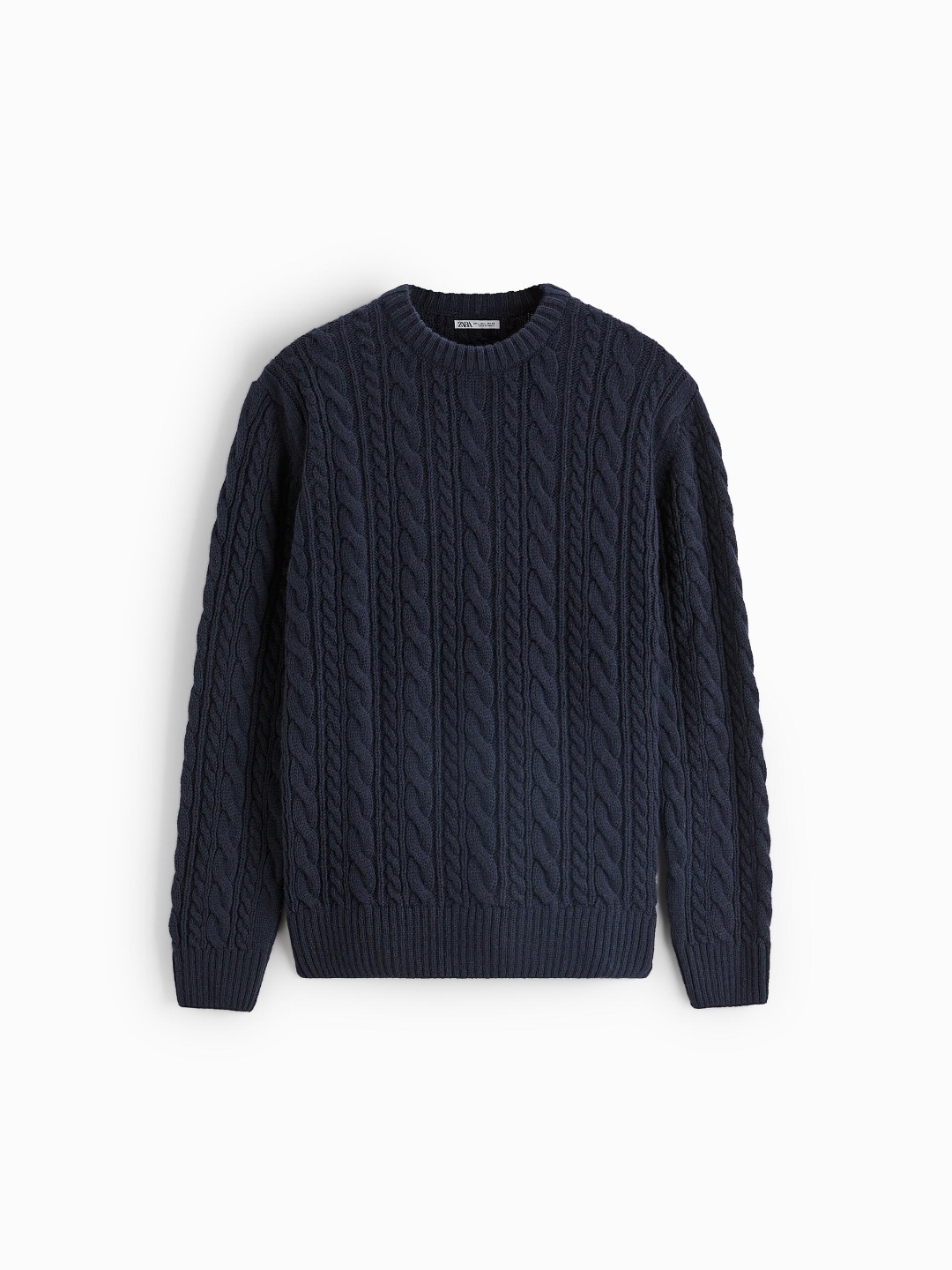 

ZARA Men Navy Blue Sweaters