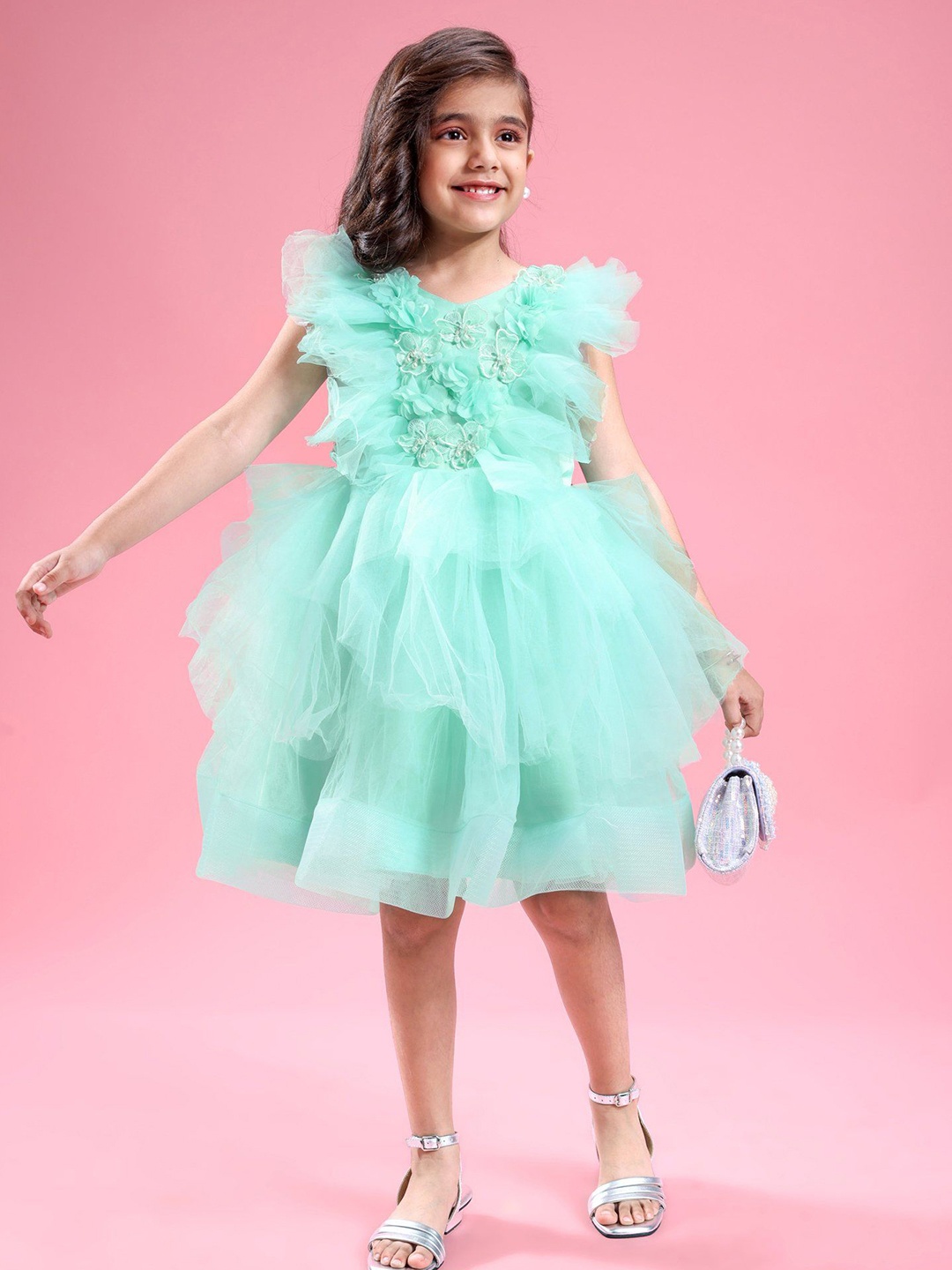 

Mark & Mia Girls Party Midi Dress, Green