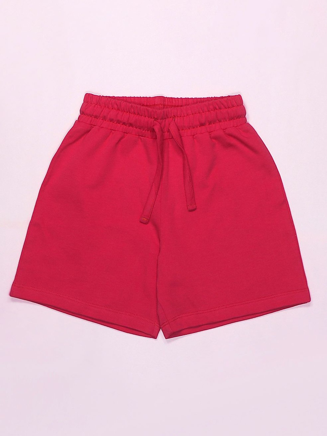 

BE AWARA Kids Regular Fit Cotton Shorts, Red