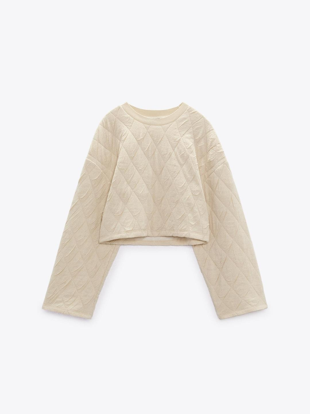 

ZARA Women Beige Sweatshirts