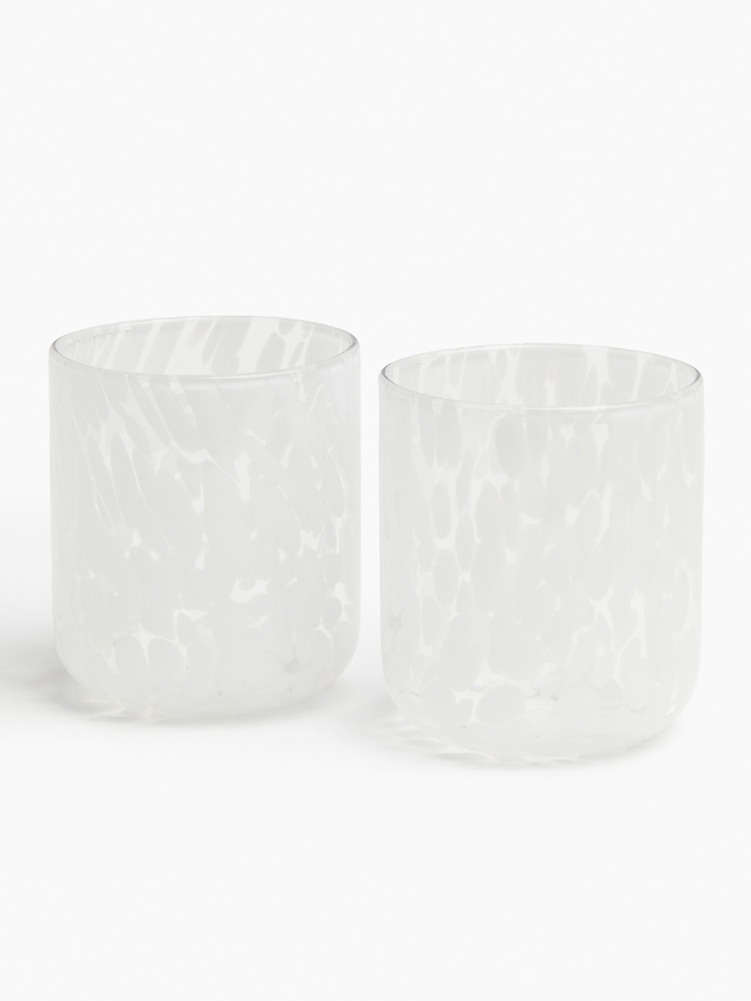 

H&M White 2-Pack Patterned Tumblers