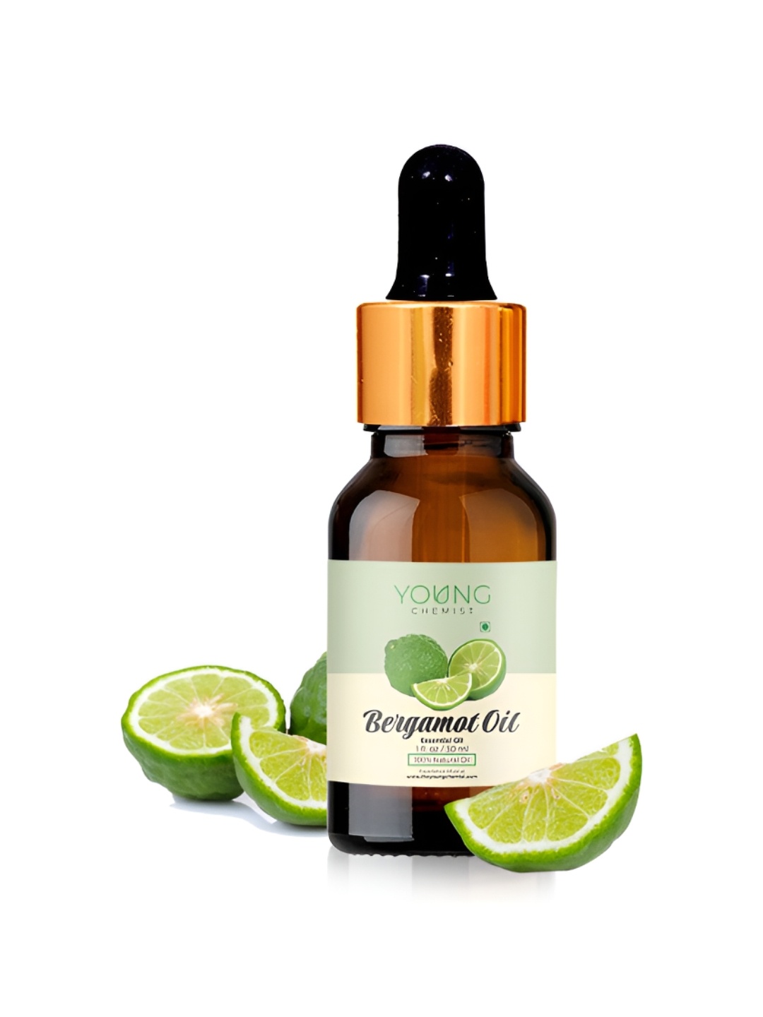 

YOUNG CHEMIST Bergamot Essential Oil For Hair & Skin - 30 ml, Green