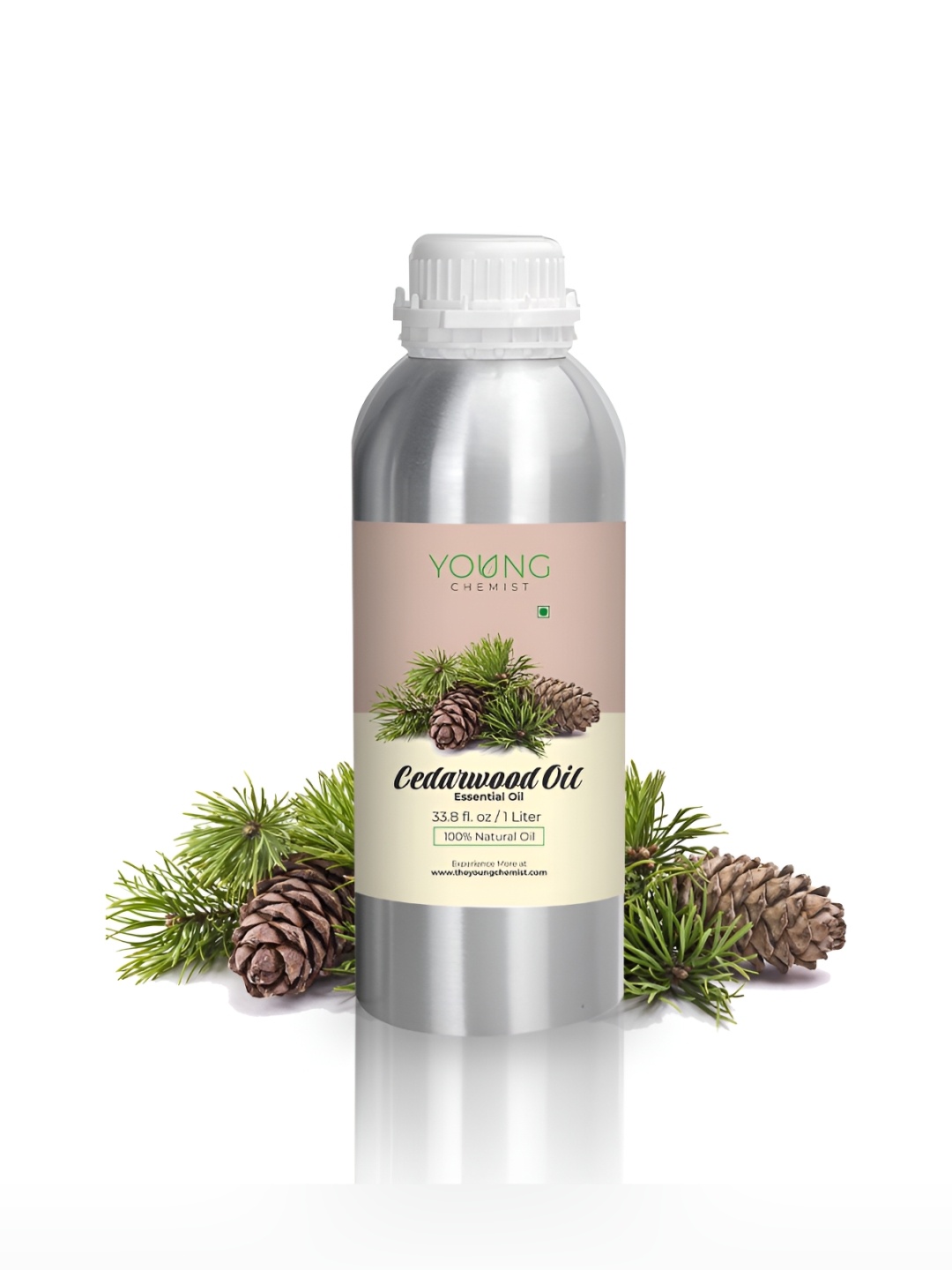 

YOUNG CHEMIST Cedarwood Essential Oil For Skin & Hair - 1 Litre, Brown