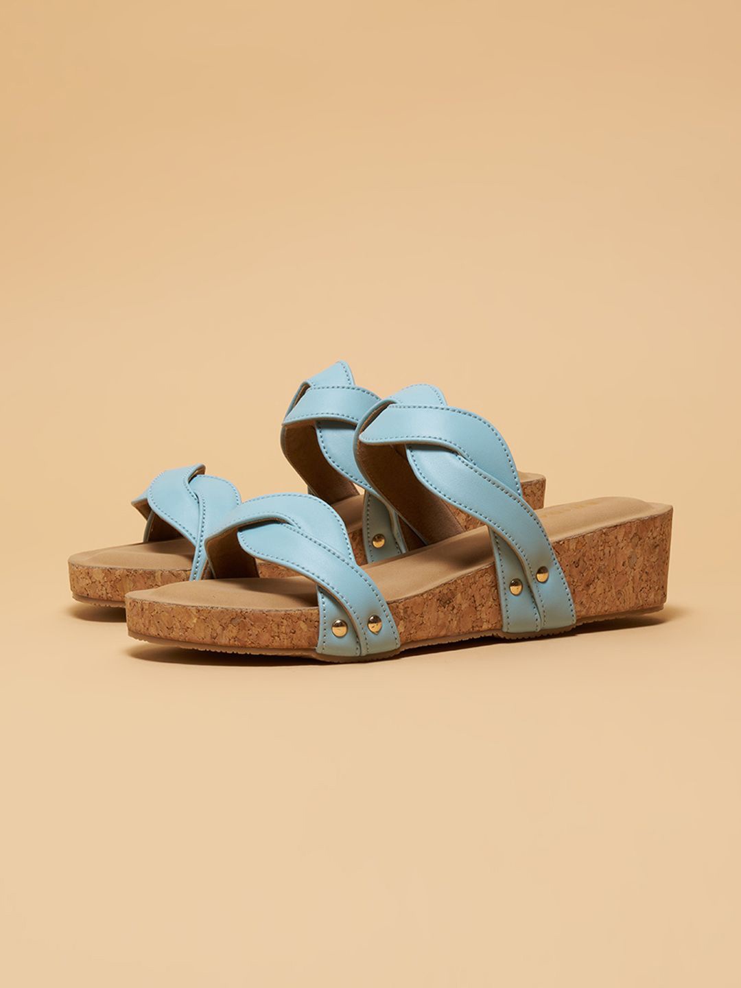 

ERIDANI Blare Solid Sandals, Blue