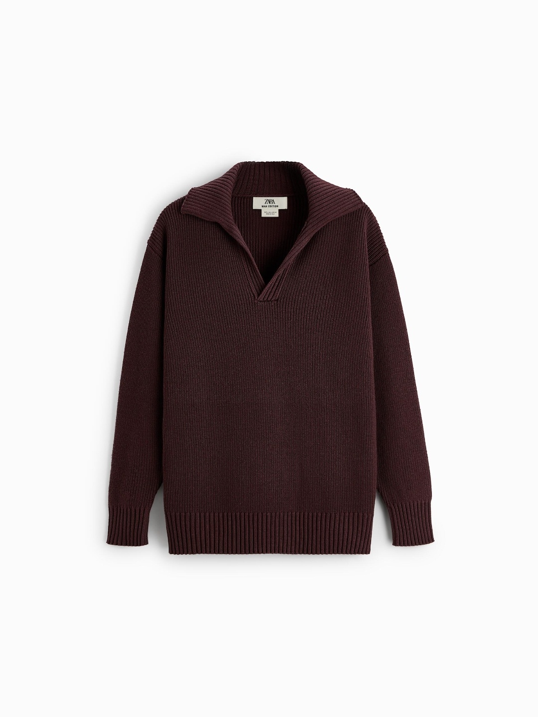 

ZARA Men Purple Sweaters