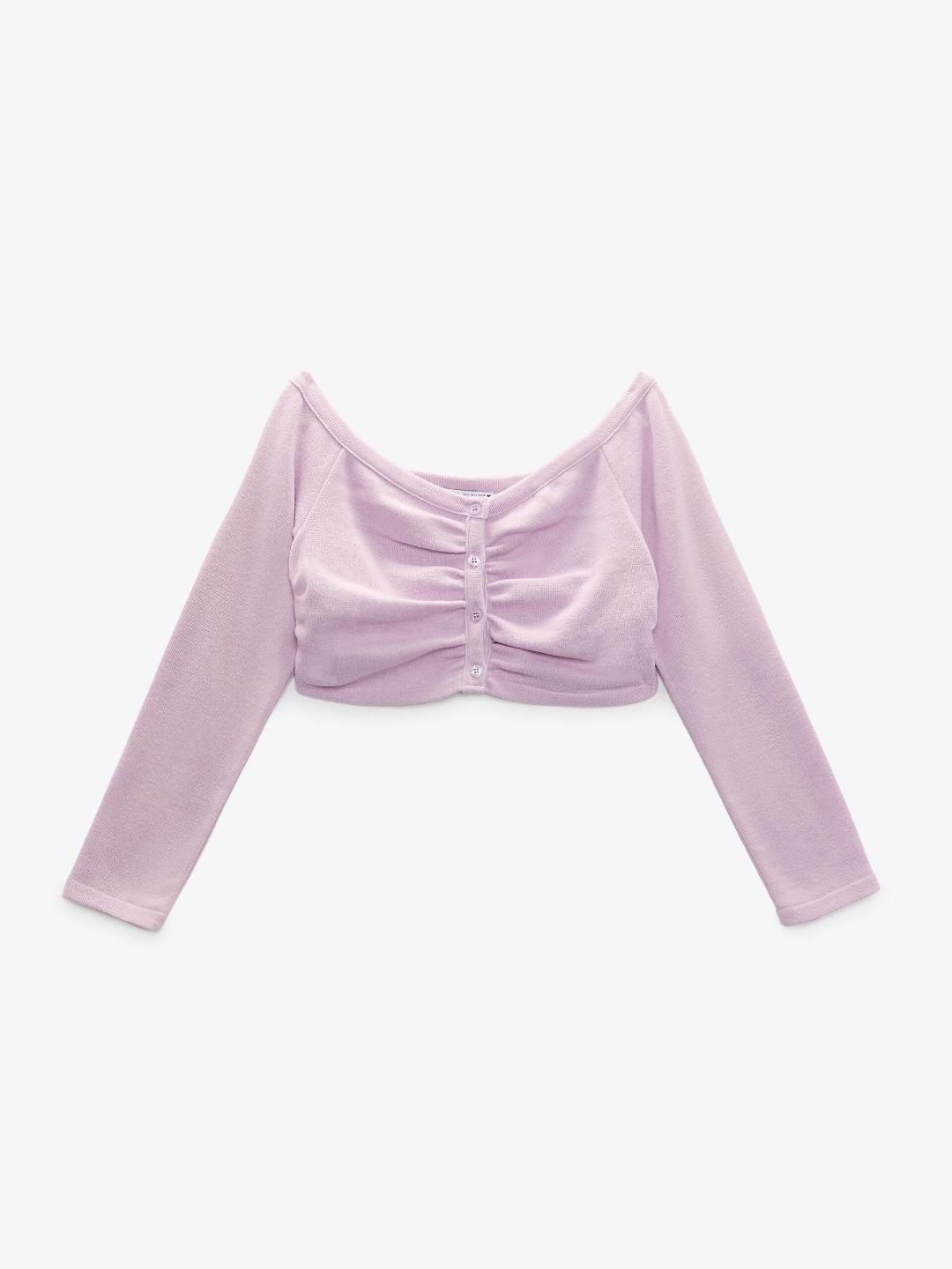 

ZARA Women Mauve Sweaters