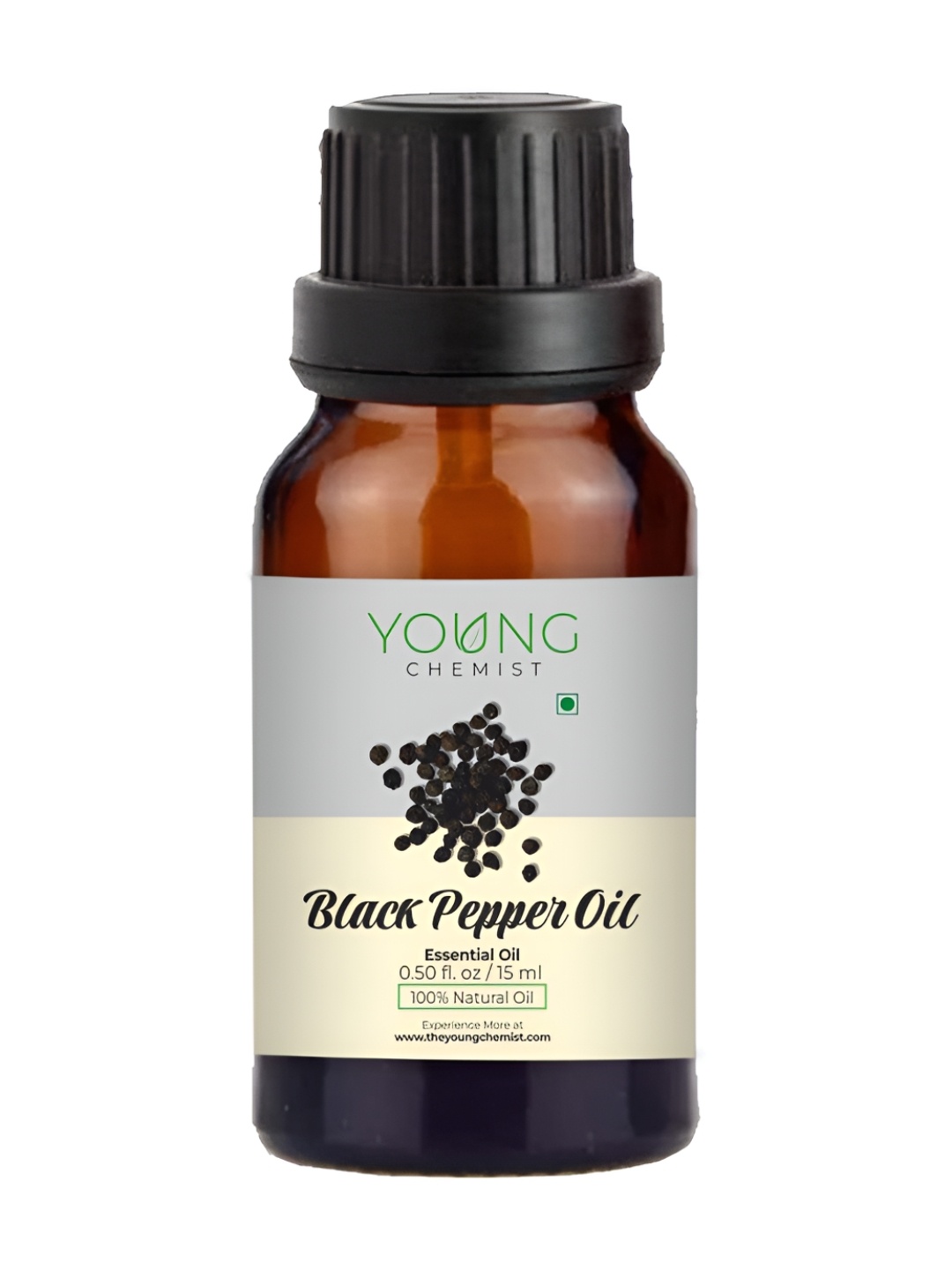 

YOUNG CHEMIST Black Pepper Essential Oil For Hair & Skin - 15 ml, Brown