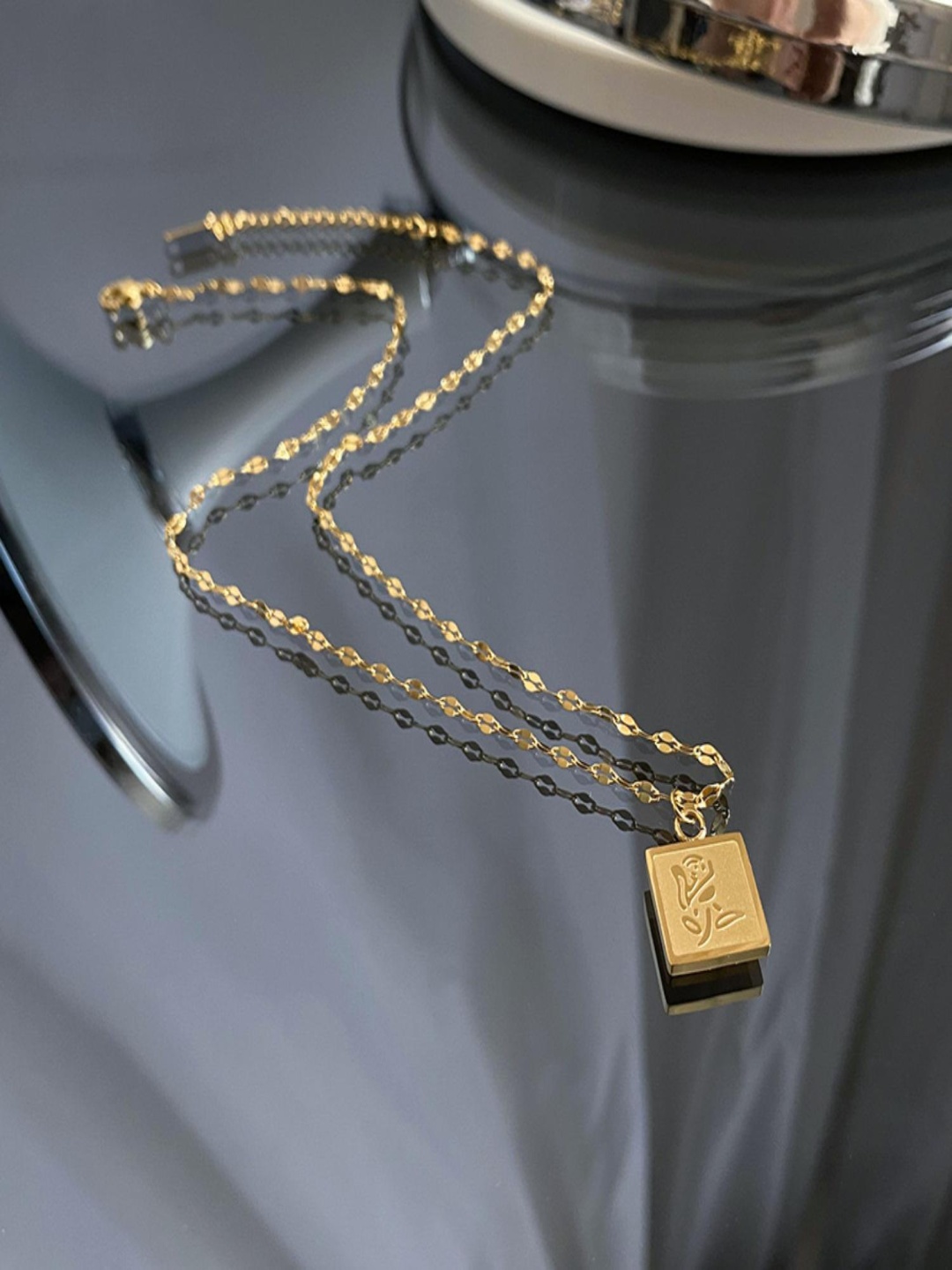 

MYKI Gold-Plated Contemporary Pendant with Chain