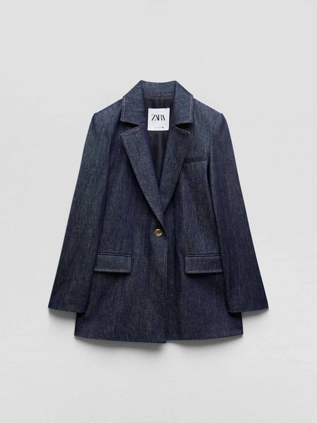 

ZARA Women Navy Blue Jackets