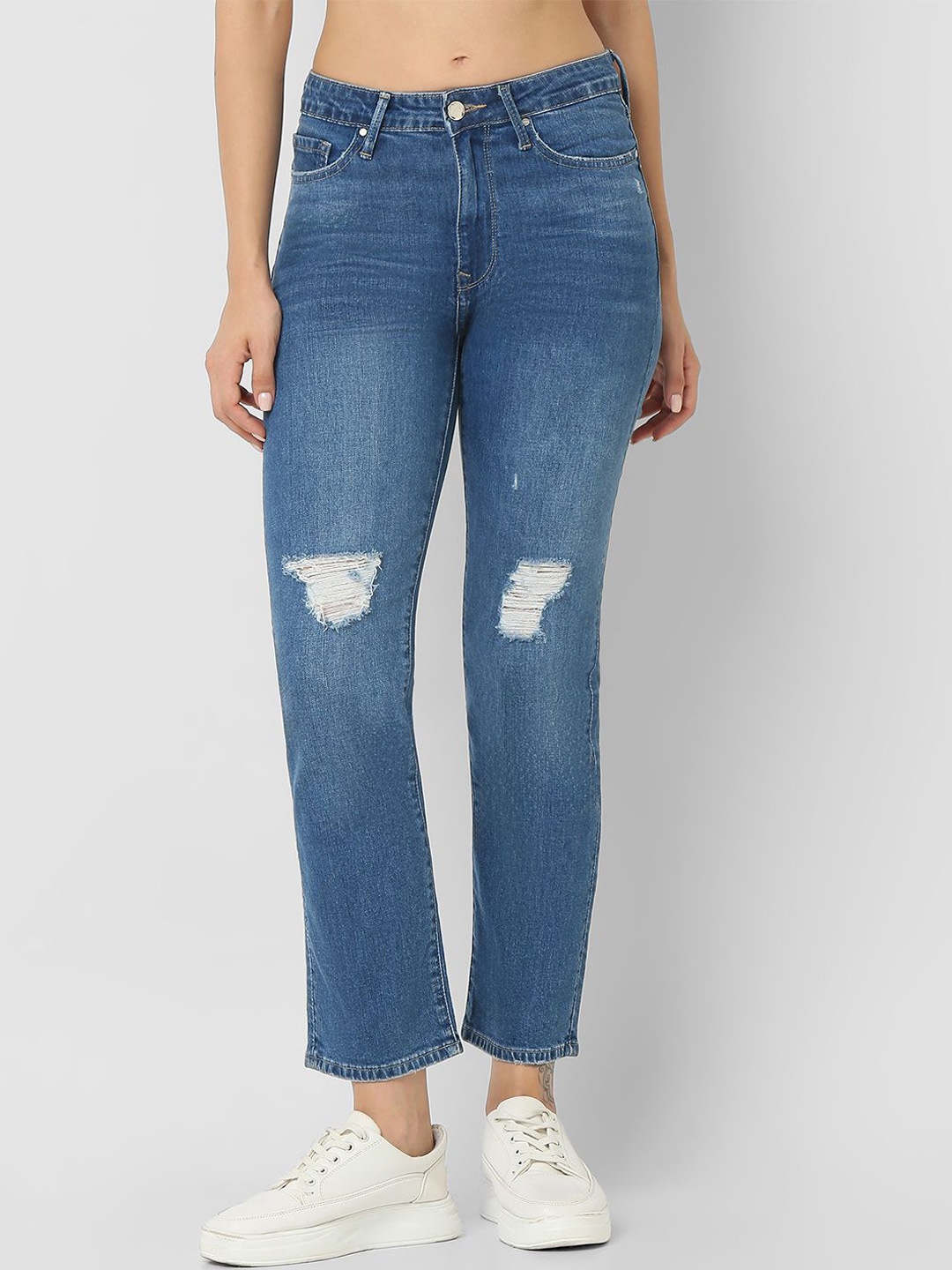 

SPYKAR Women Slim Fit Mid-Rise Jeans, Blue