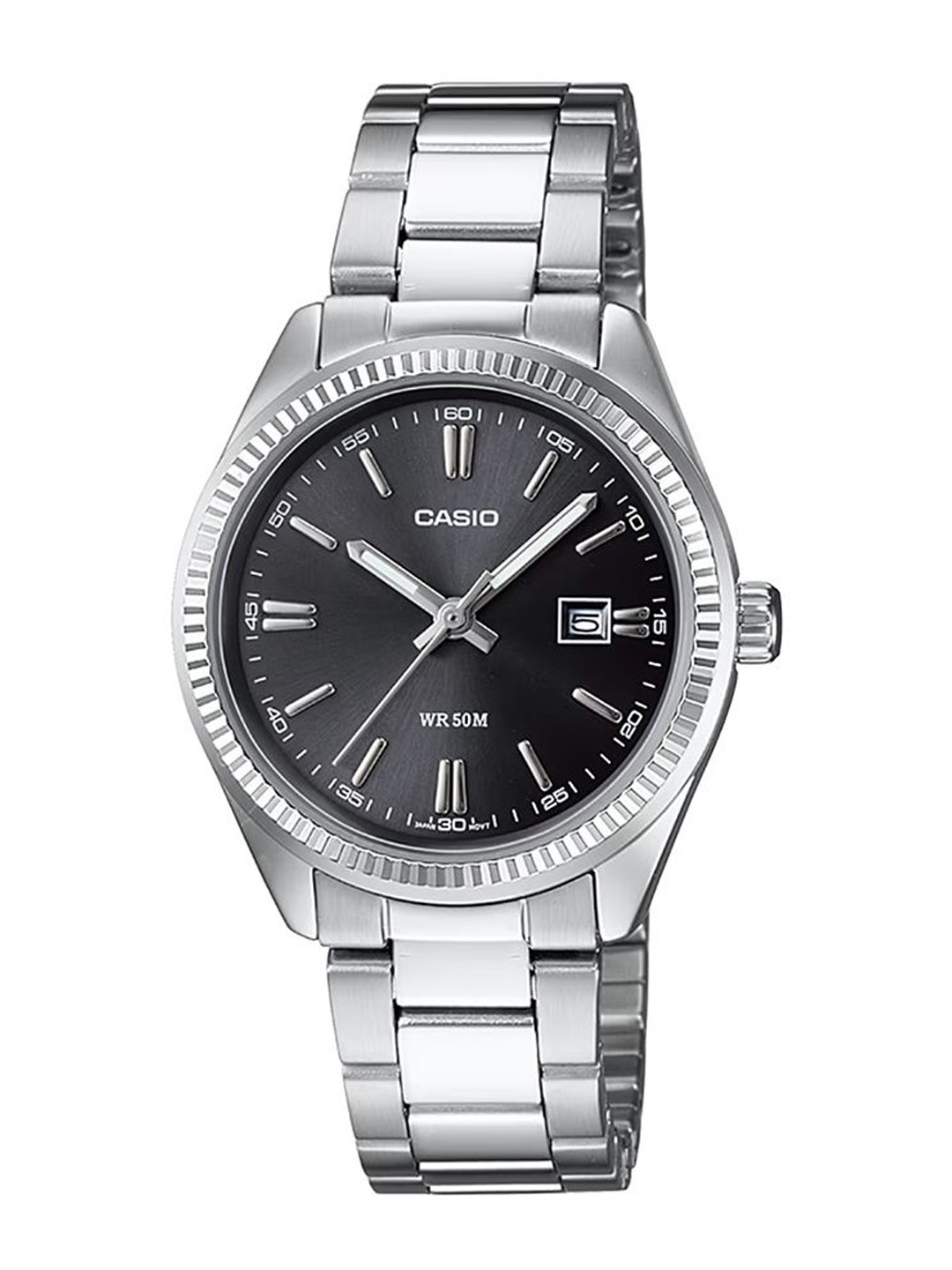 

CASIO Women Dial & Stainless Steel Cuff Straps Analogue Watch A1535, Silver
