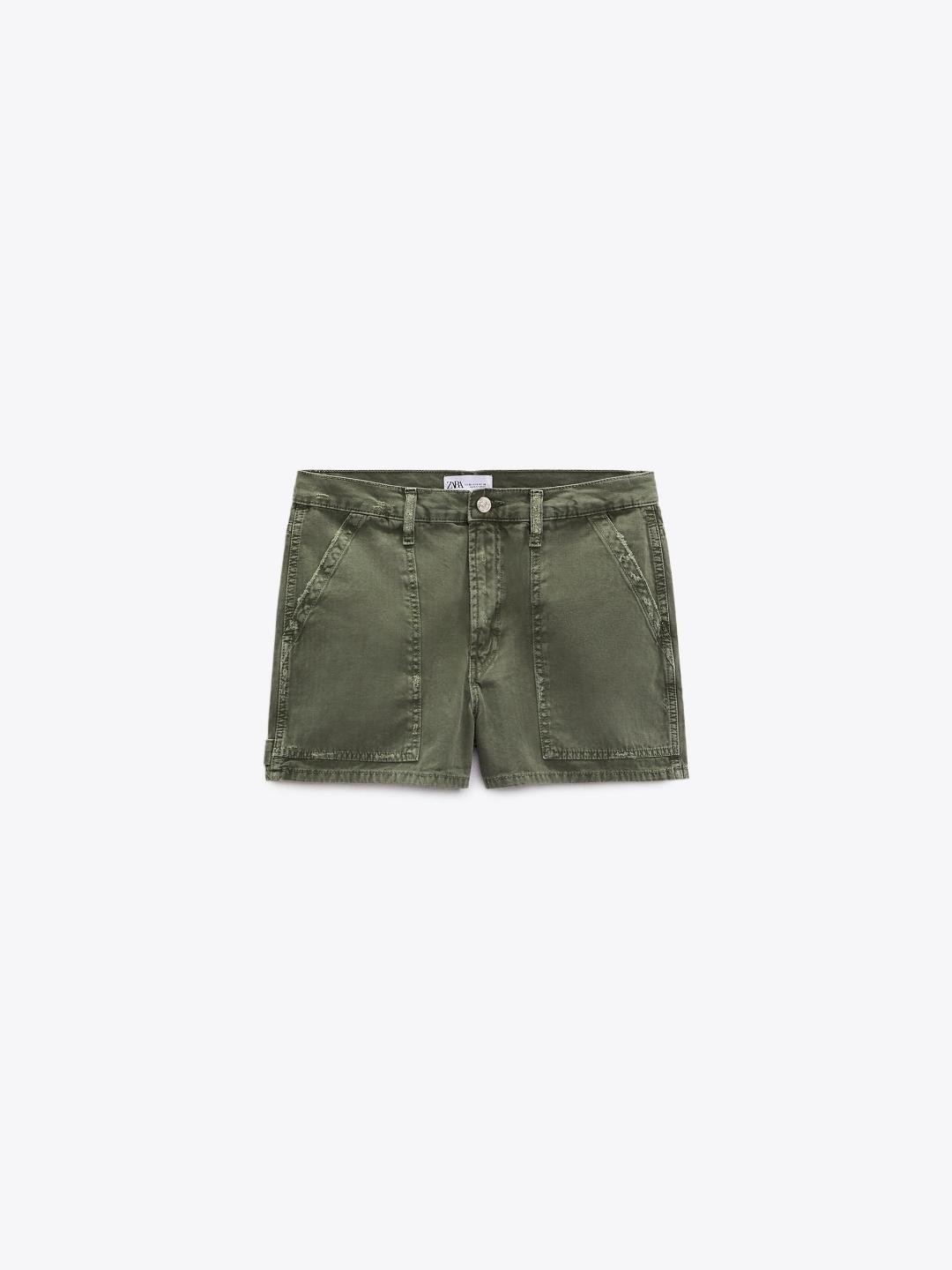 

ZARA Women Green Shorts