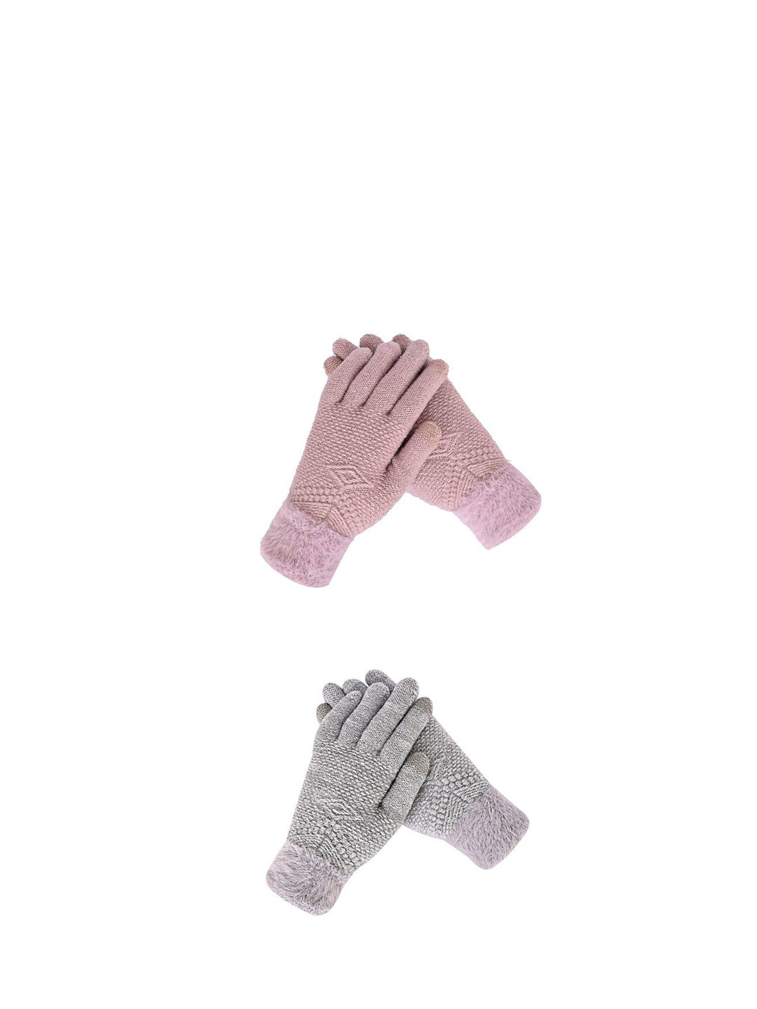 

LOOM LEGACY Women Pack of 2 Touchscreen Gloves, Pink