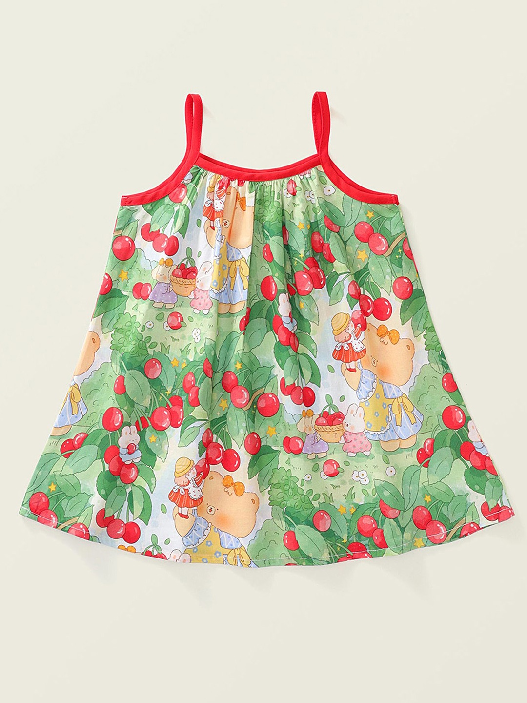 

LULU & SKY Girls Floral Printed A-Line Dress, Multi