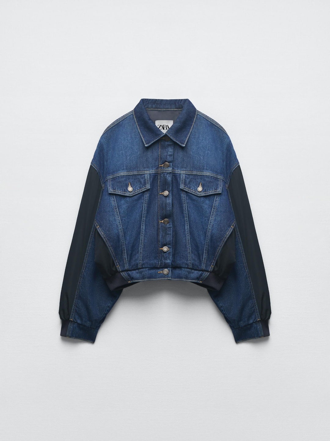 

ZARA Women Navy Blue Jackets