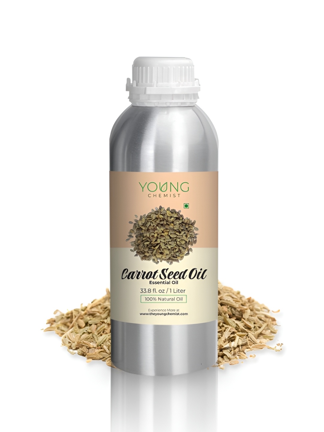 

YOUNG CHEMIST Carrotseed Essential Oil For Skin & Hair - 1 Litre, Brown