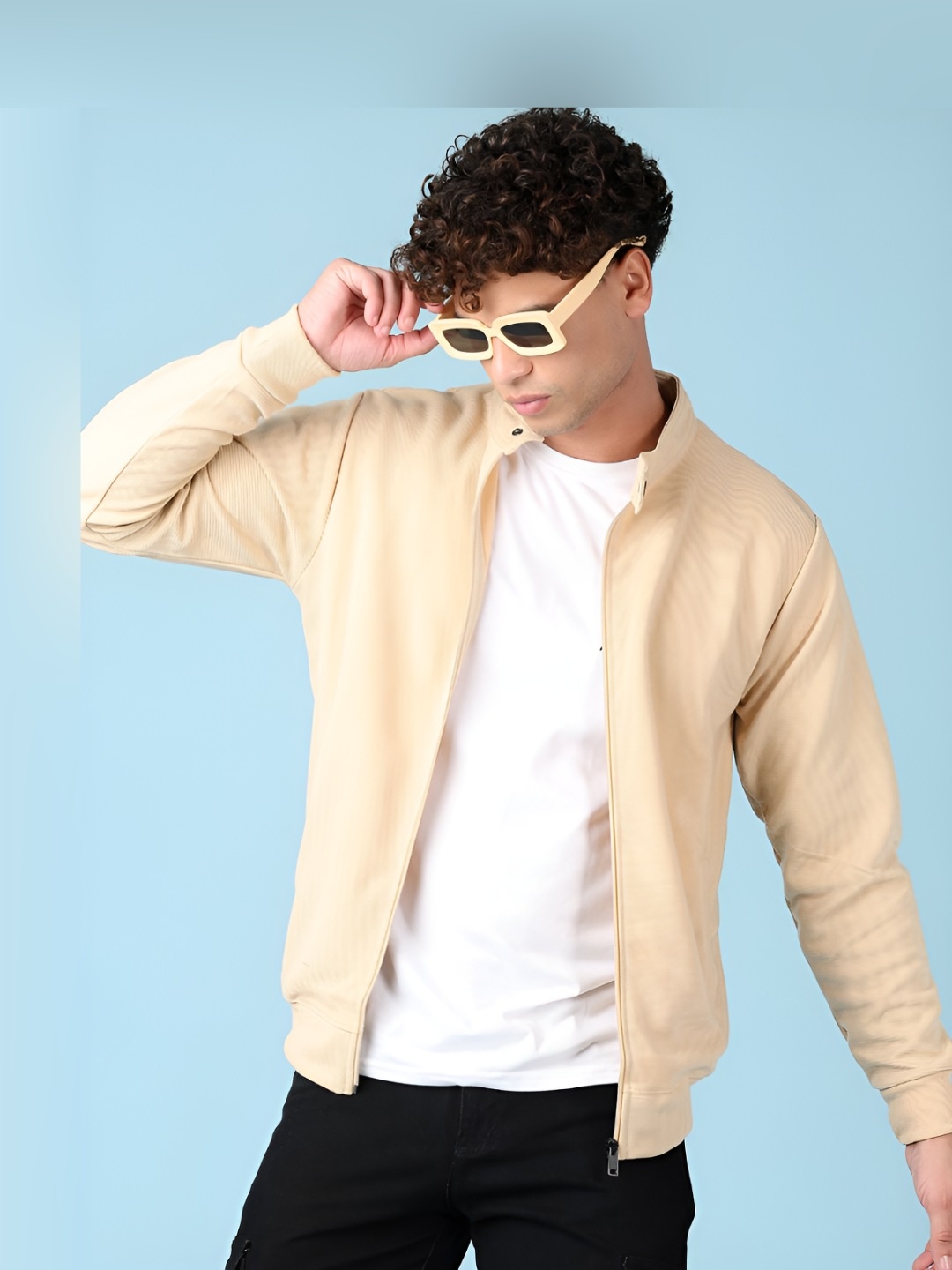 

V-Mart Men Polo Collar T-shirt, Beige