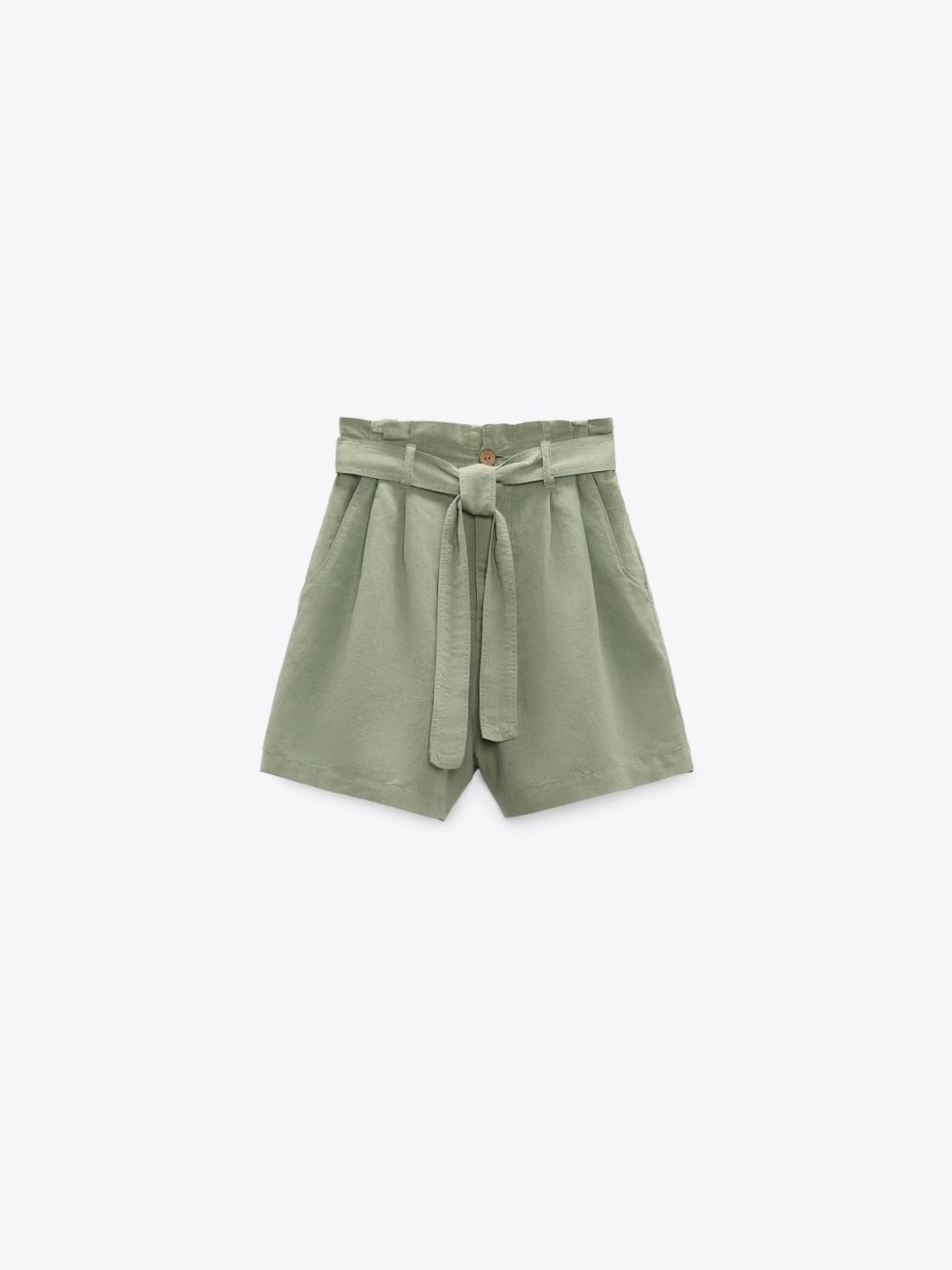 

ZARA Women Khaki Shorts