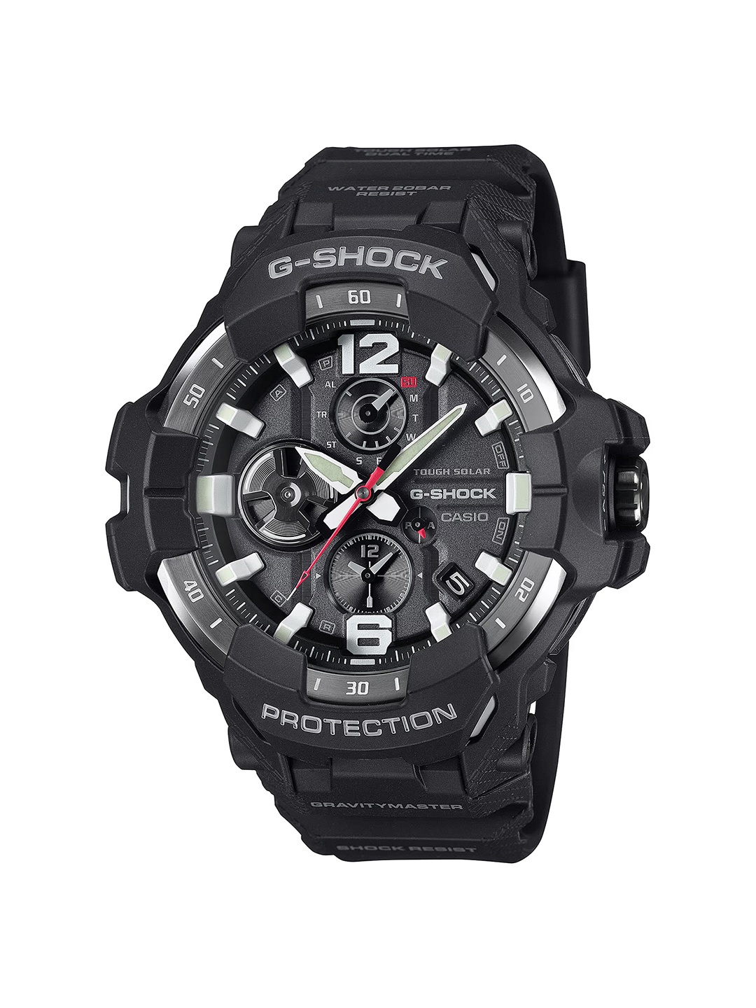 

CASIO Men Dial & Cuff Straps Analogue and Digital Chronograph Watch G1569, Black