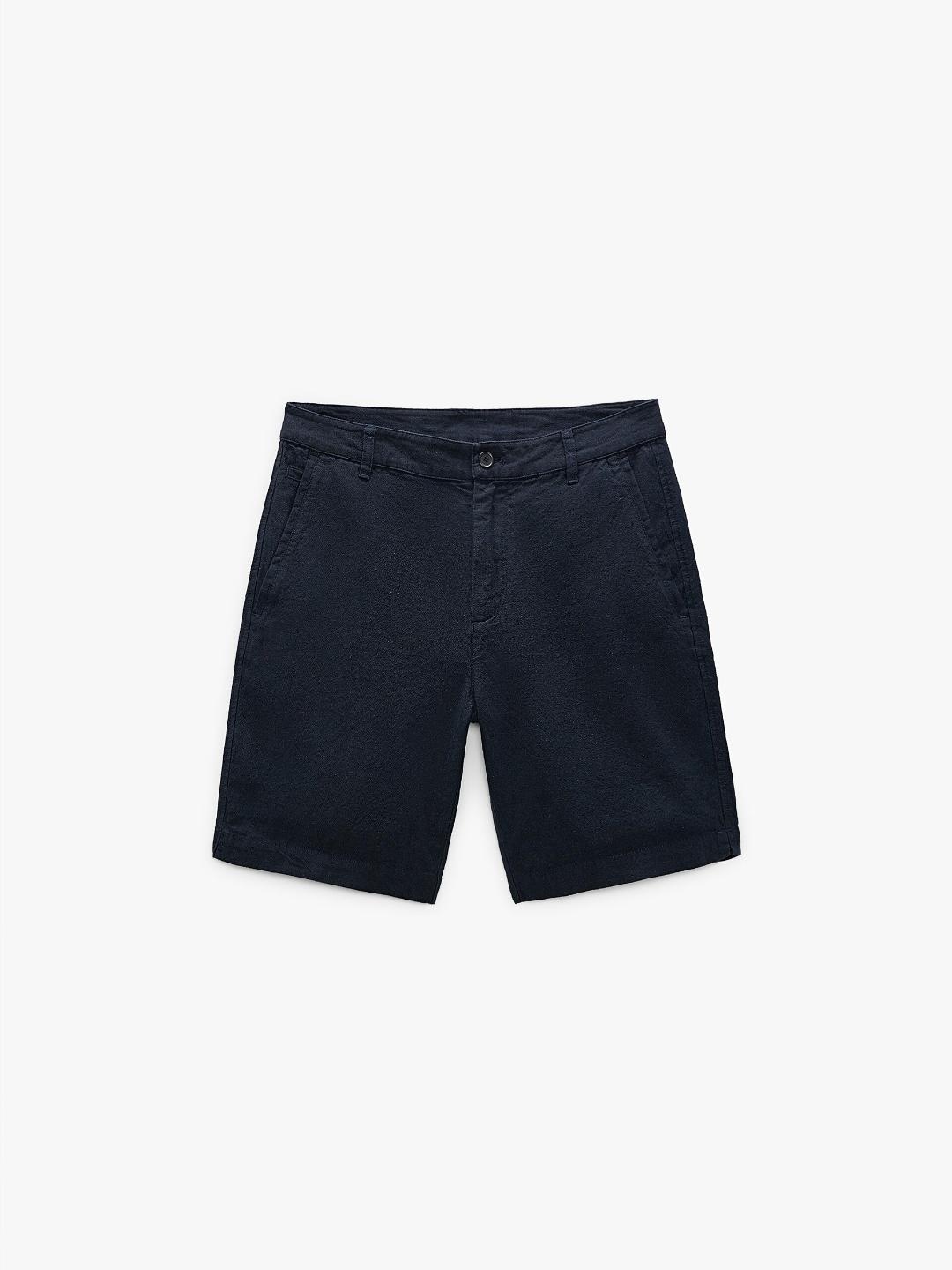 

ZARA Men Navy Blue Shorts