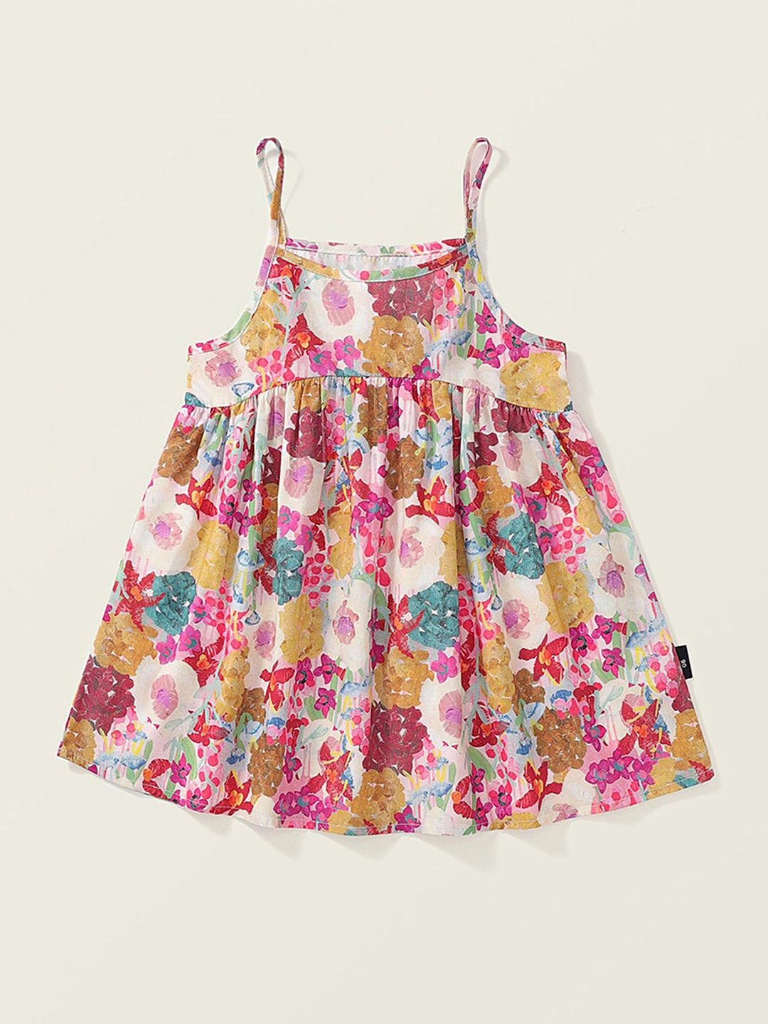 

LULU & SKY Girl's Abstract Printed Sleeveless Fit - Flare Dress, Multi