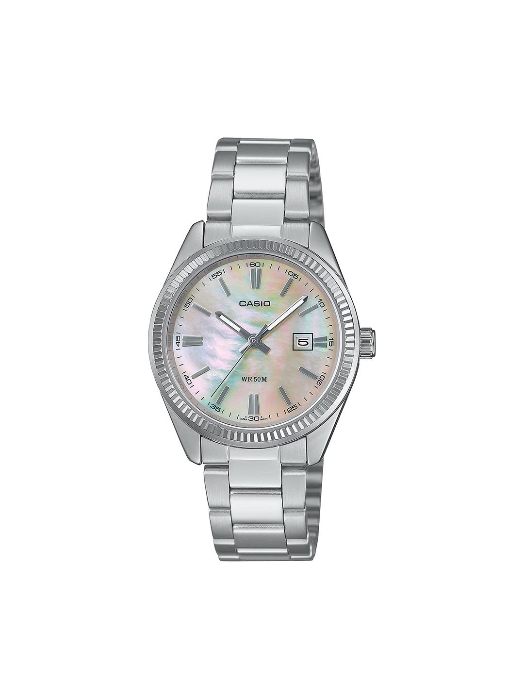 

CASIO Women Dial & Stainless Steel Cuff Straps Analogue Watch A2364, Silver