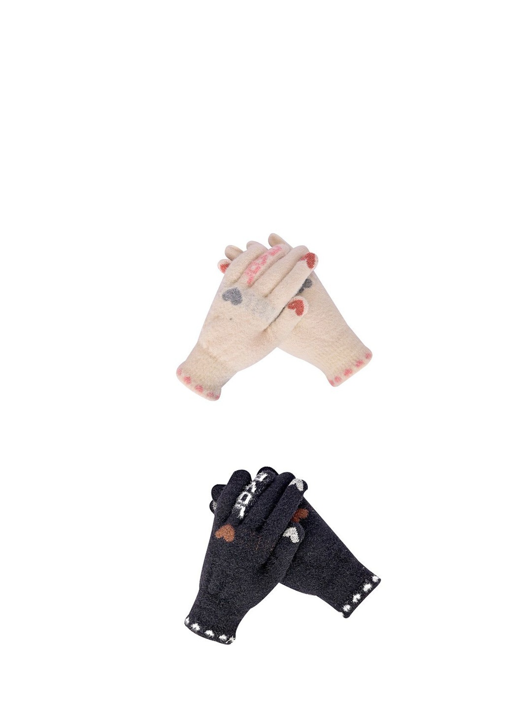 

LOOM LEGACY Women Pack of 2 Acrylic Touchscreen Gloves, Black