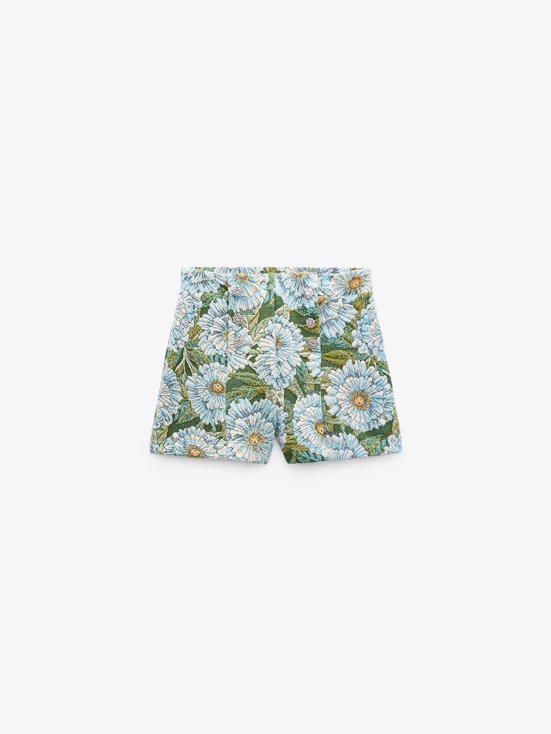 

ZARA Women Green Shorts