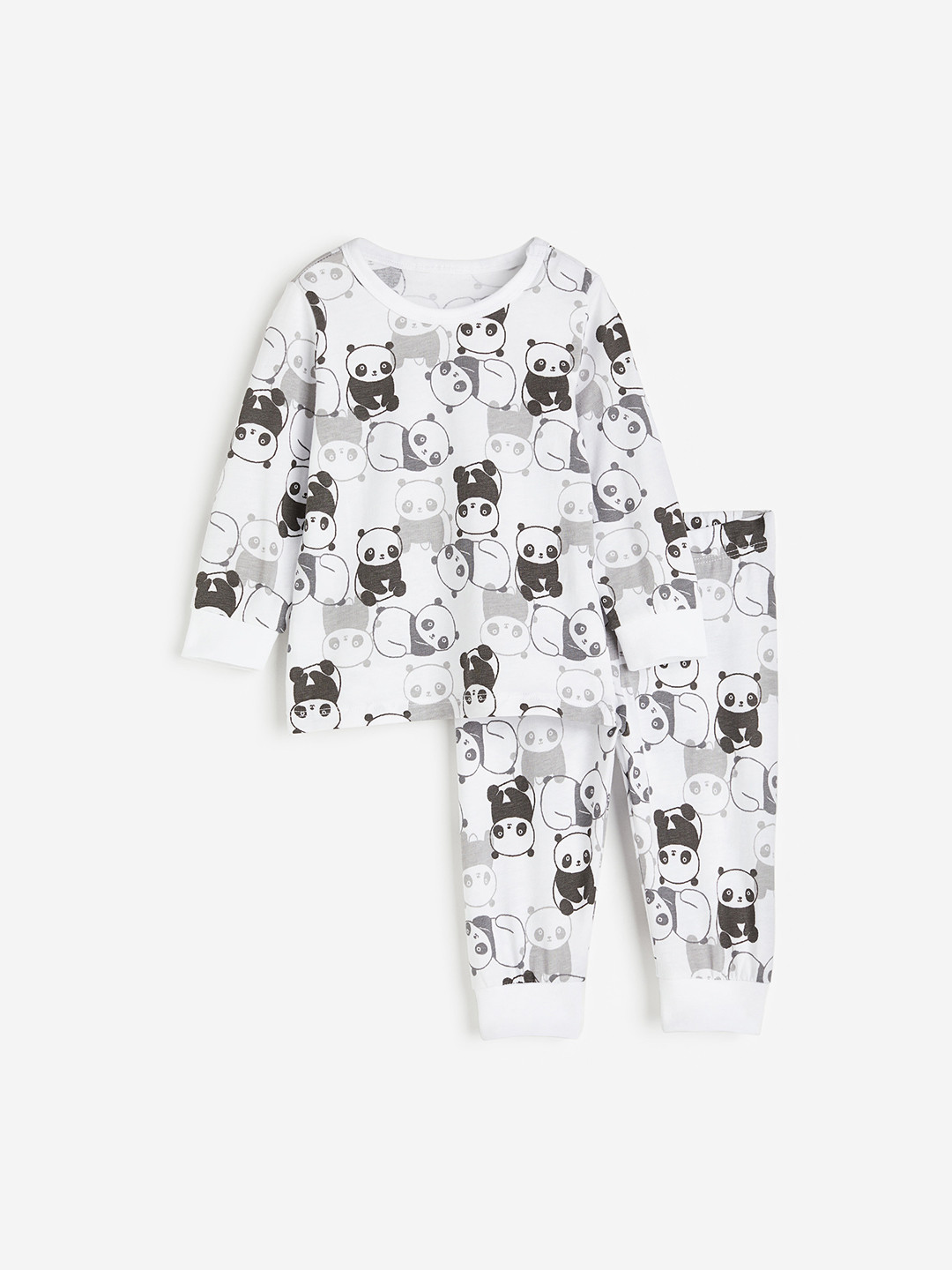 

H&M Boys Printed Cotton Pyjamas, White