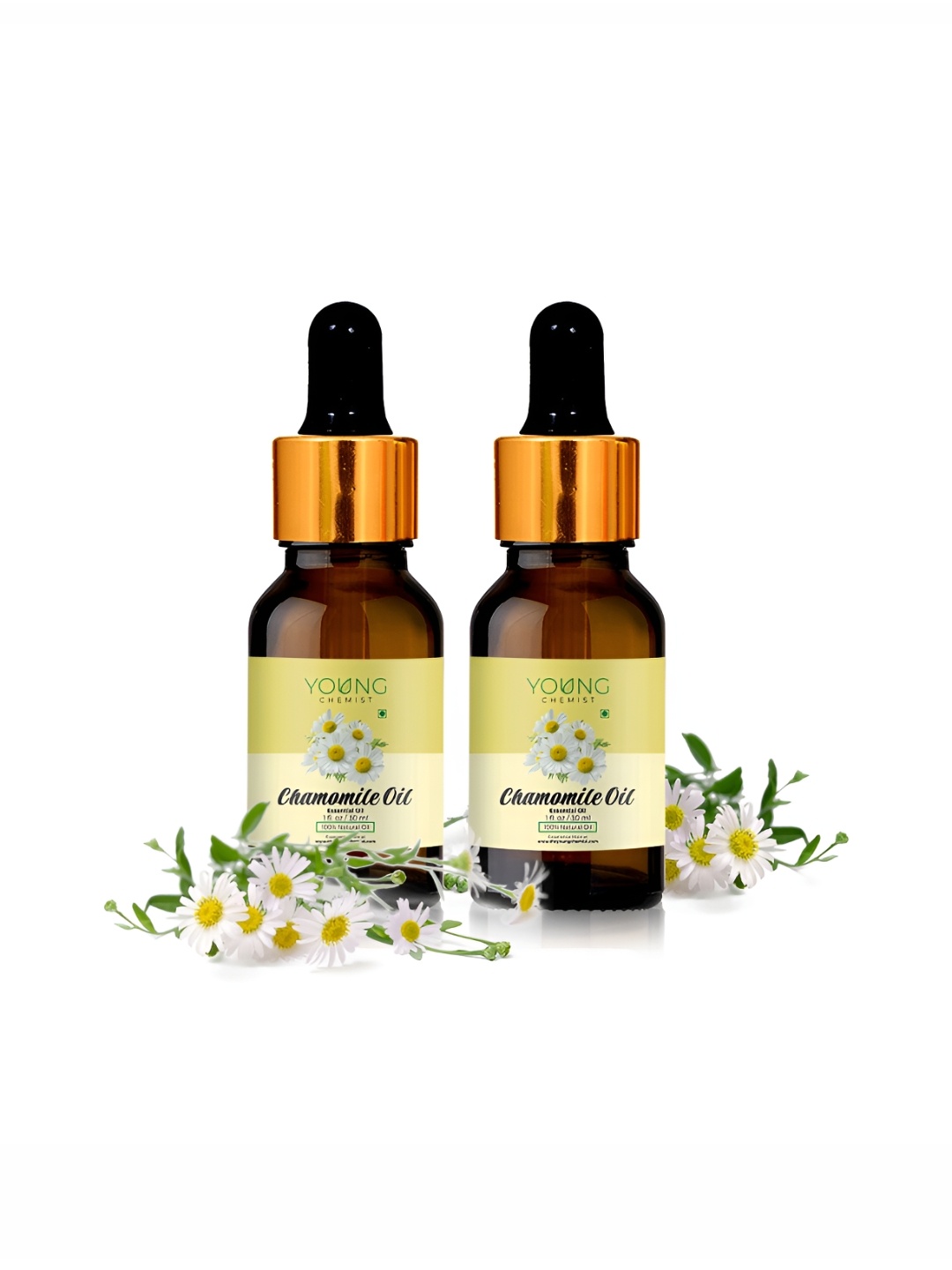 

YOUNG CHEMIST Set Of 2 Chamomile Essential Oil - 30 ml Each, Brown