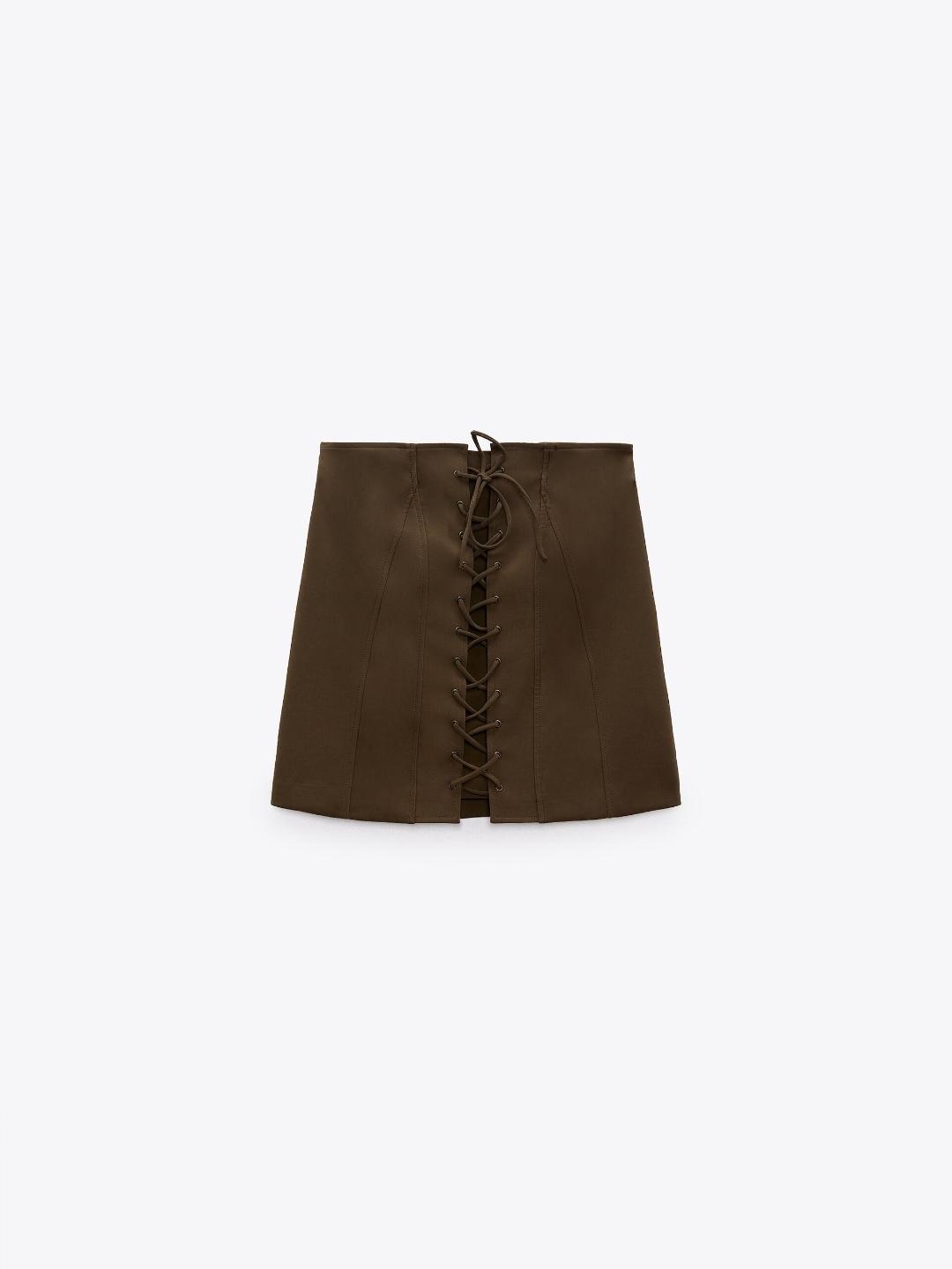 

ZARA Women Khaki Skirts