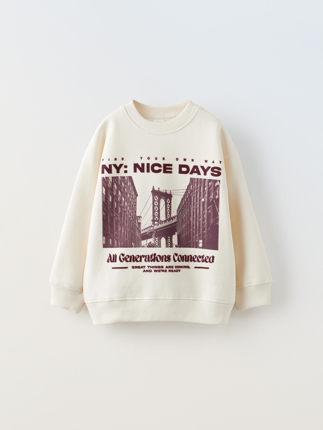 

ZARA Girls Beige Sweaters