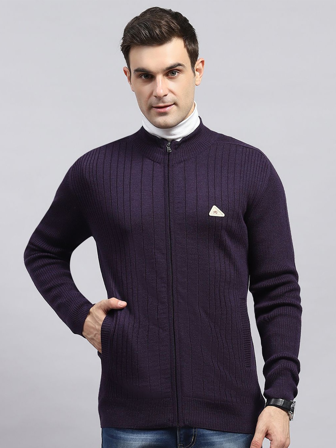 

Monte Carlo Men Woollen Pullover, Purple