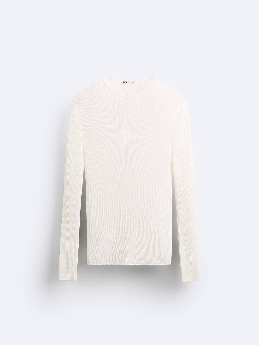 

ZARA Men Beige Sweaters