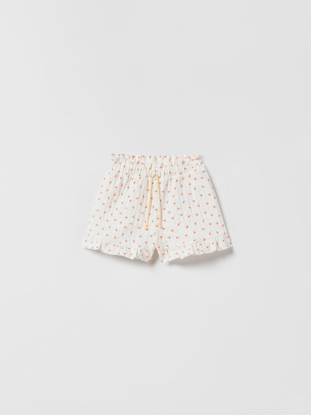 

ZARA Kids-Unisex White Shorts