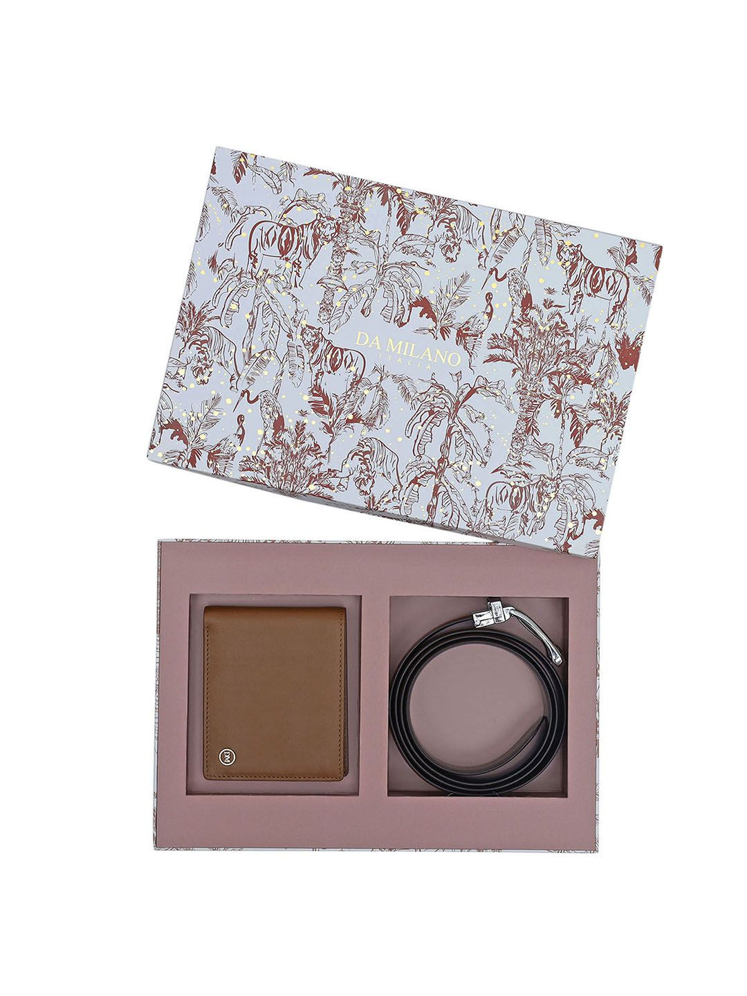 

Da Milano Men Accessory Gift Set Comes with a box, Brown