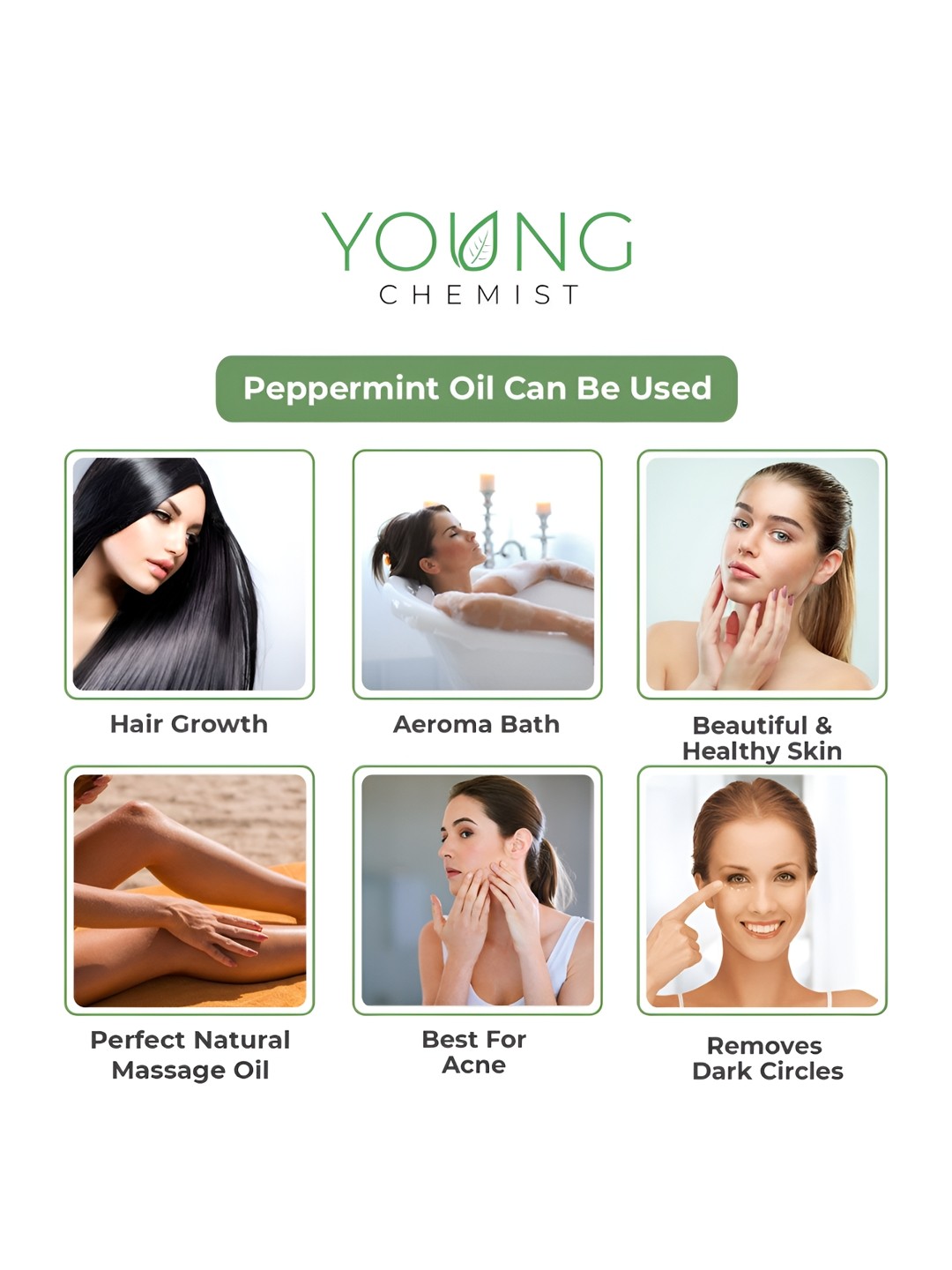 

YOUNG CHEMIST Peppermint Essential Oil -1L, Brown