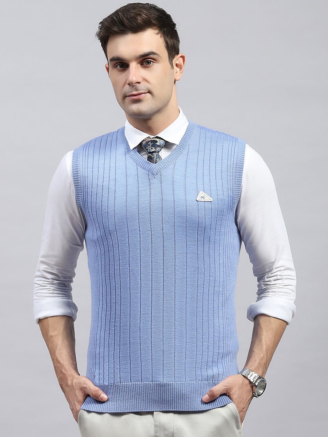 

Monte Carlo Men Woollen Pullover Sweaters, Blue