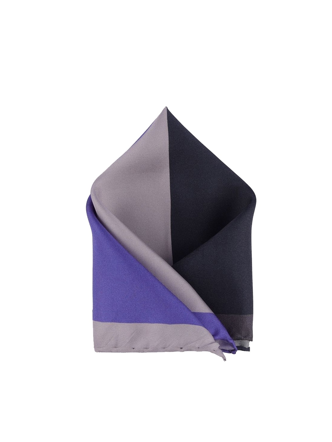 

The Tie Hub Colourblocked Silk Pocket Squares, Purple