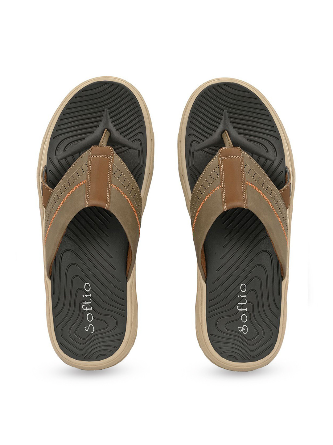 

SOFTIO Men Comfort Slip-On Sandals, Grey