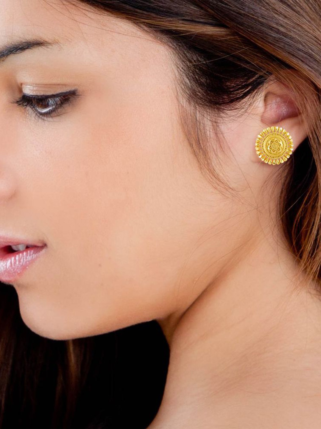 

DIVASTRI Set Of 2 Gold-Plated Circular Studs