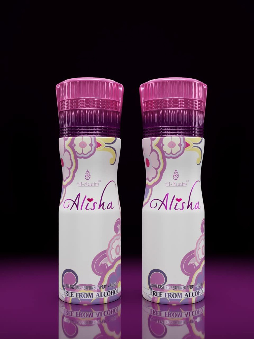 

Al-Nuaim Women Set of 2 Alisha Alcohol Free Long Lasting Deodorant - 200 ml each, White