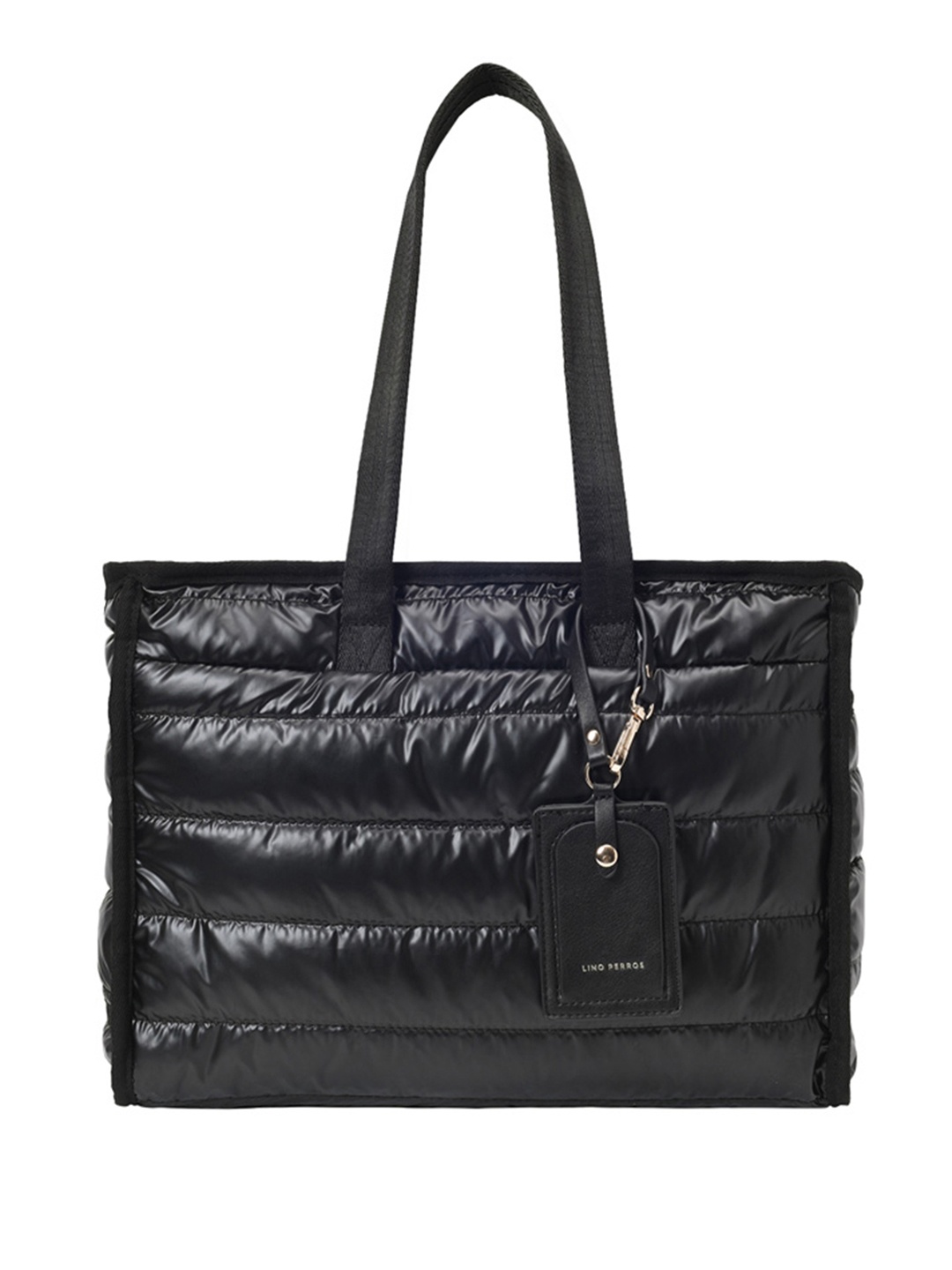 

Lino Perros Structured Quilted Shoulder Bag, Black