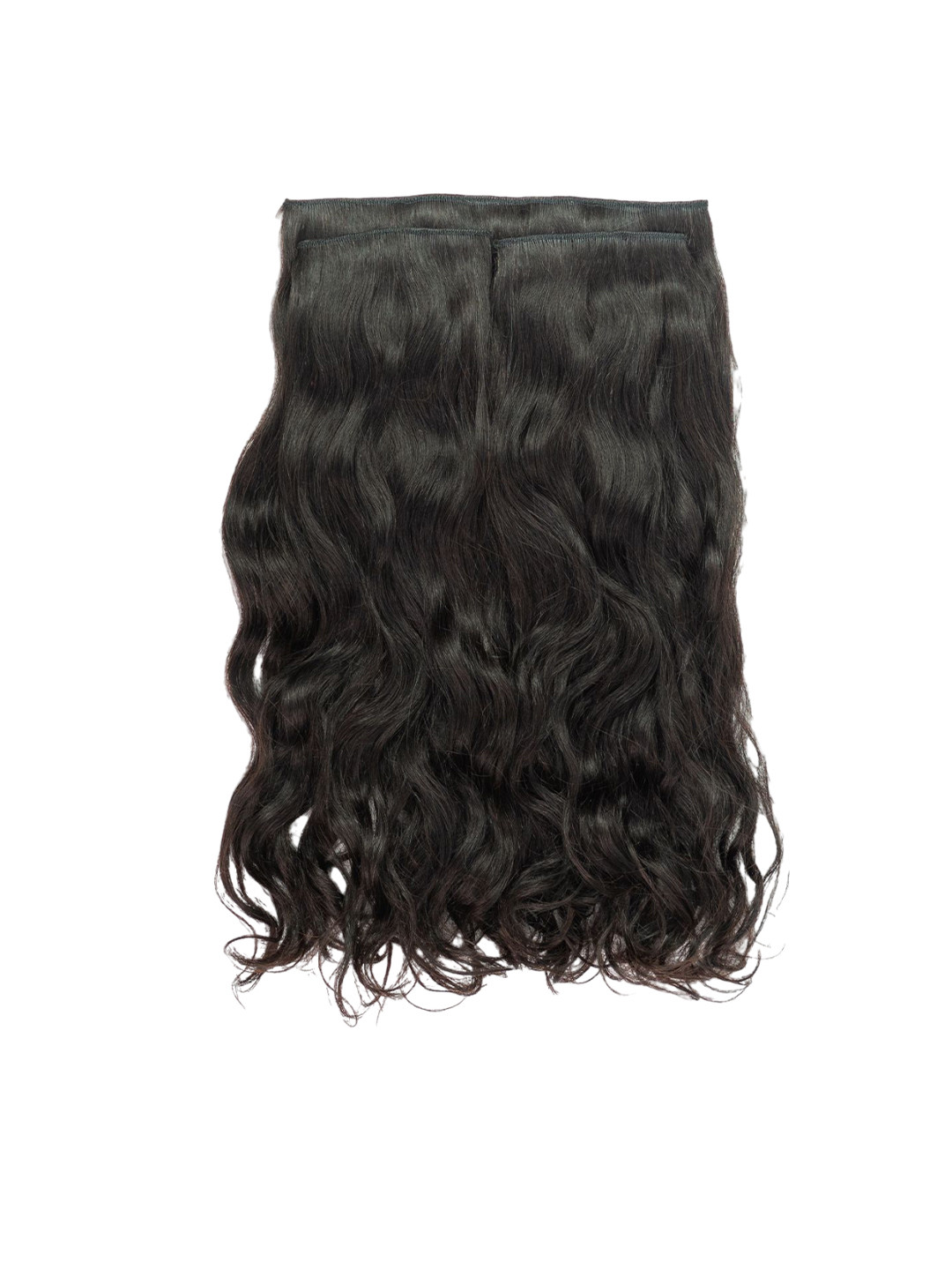 

GEMERIA HAIR Set Of 3 Clip-In Wavy Locks Hair Extension - 16 Inch - Natural Black Brown